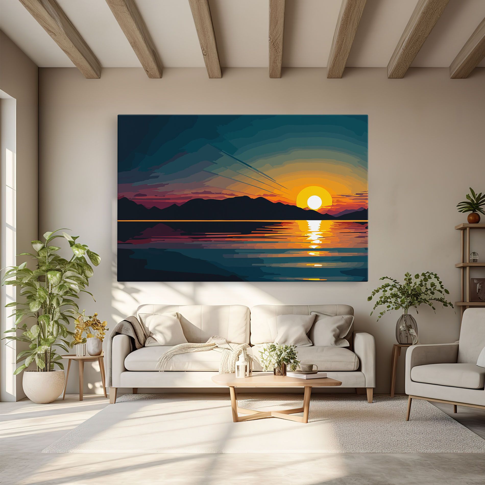 Sunset Art Lake mockup 6