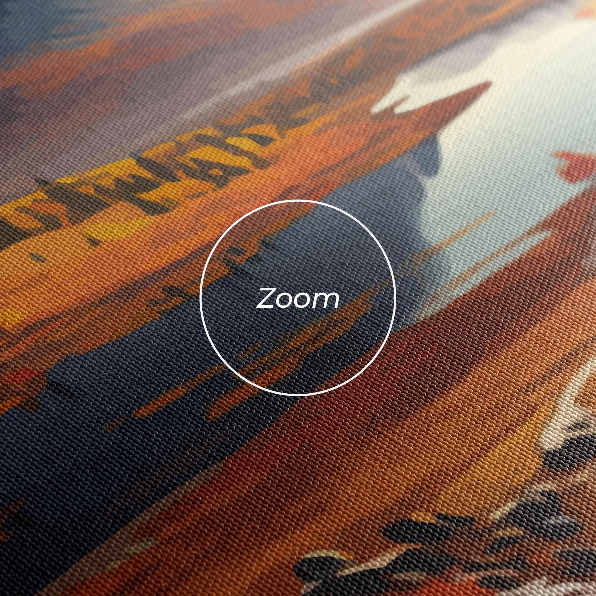 Leinwandbild Autumn Field Lake mockup 3