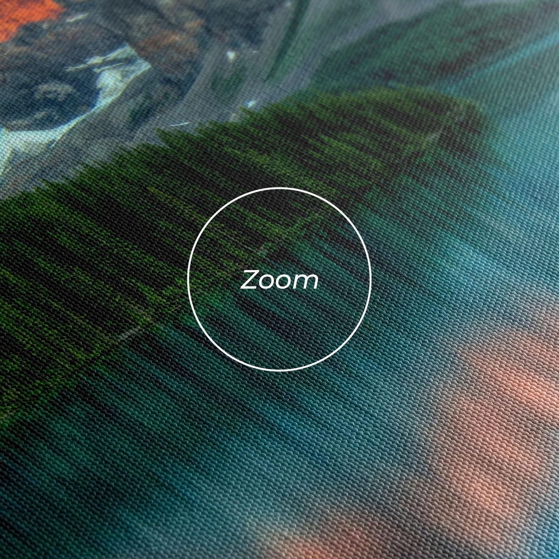 Leinwandbild Beautiful Blue Lake mockup 3