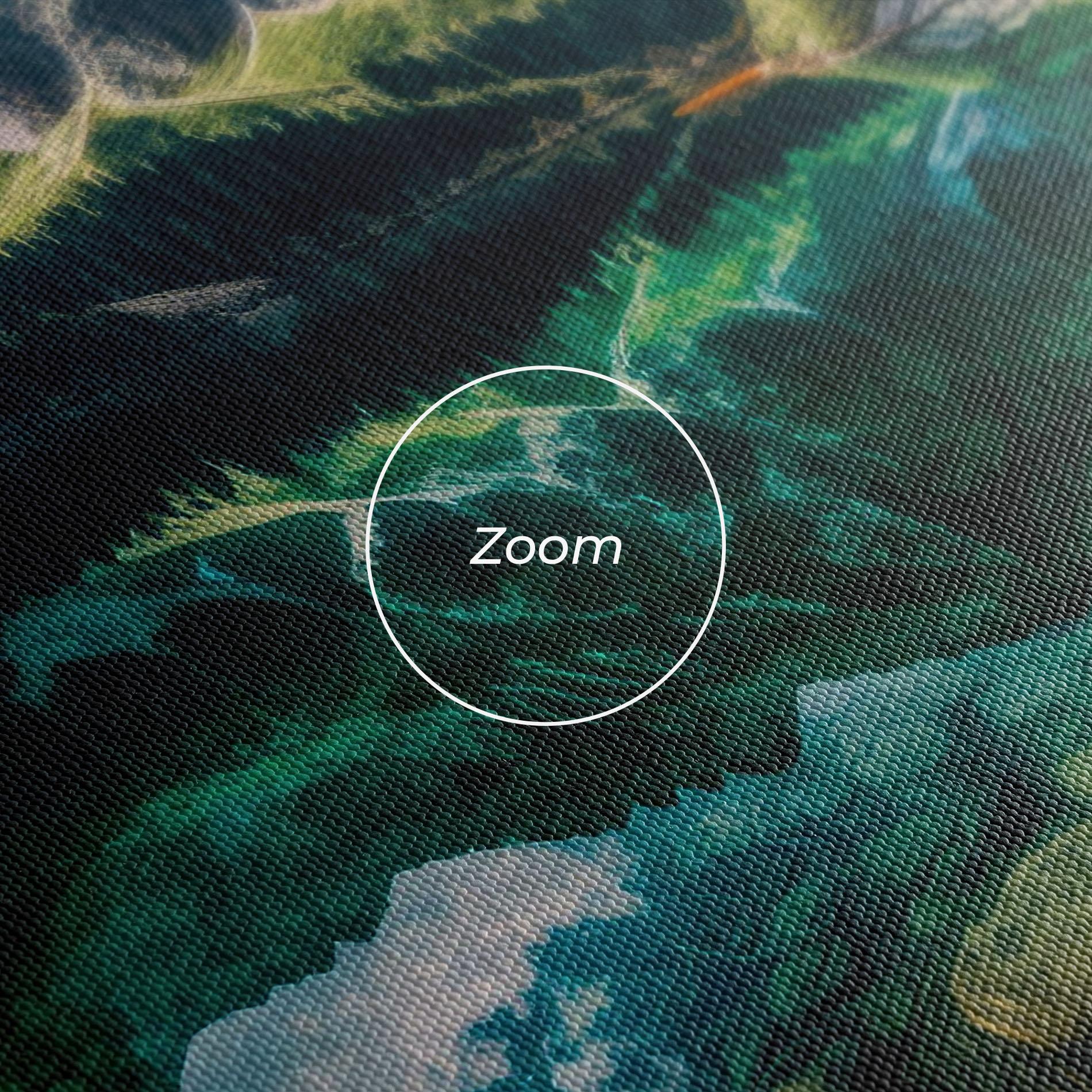 Leinwandbild Beautiful Lake Mountain mockup 3