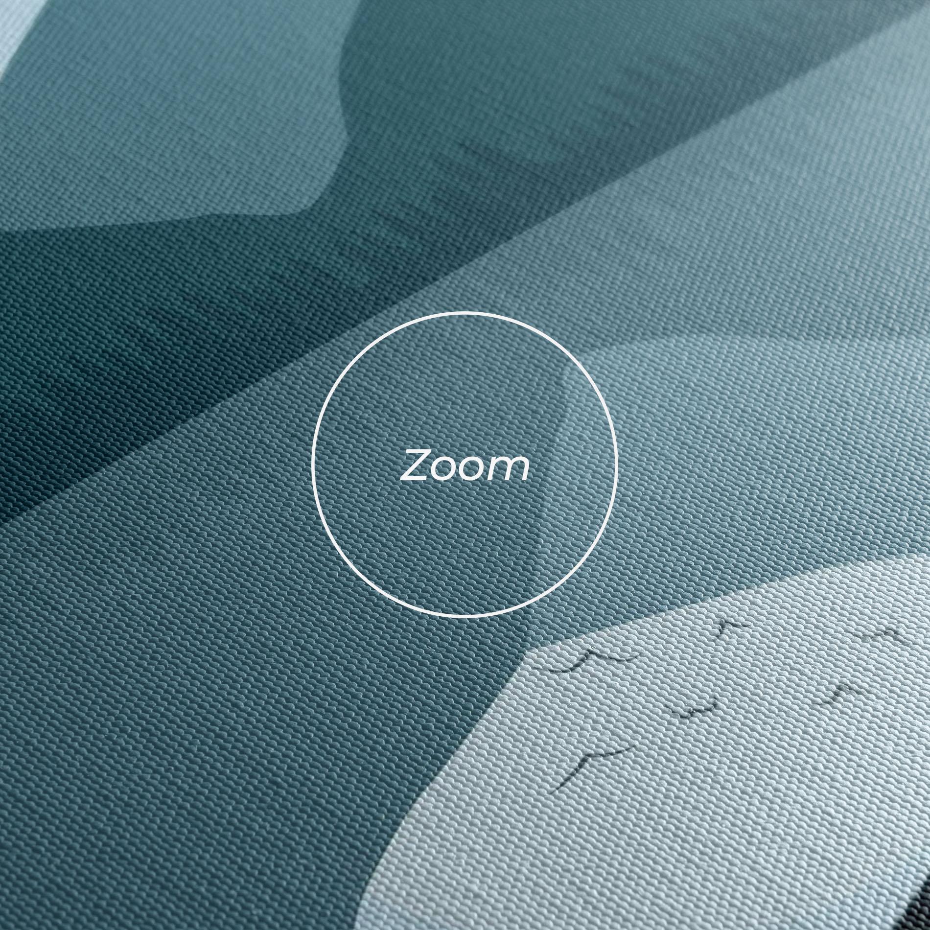 Leinwandbild Blue Light Lake mockup 3