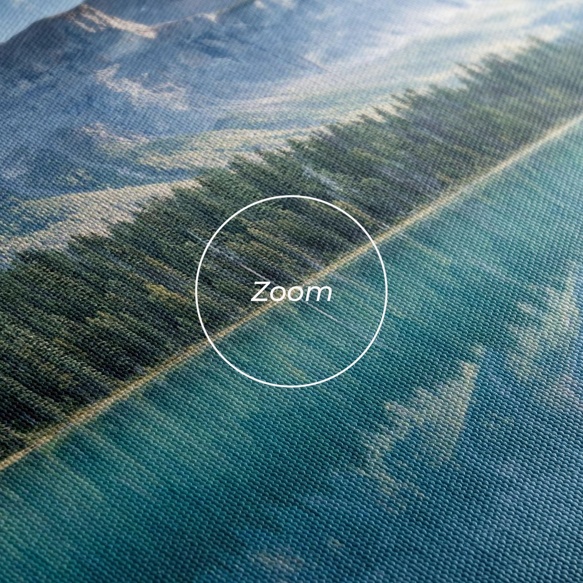 Leinwandbild Blue Mountain Lake mockup 3