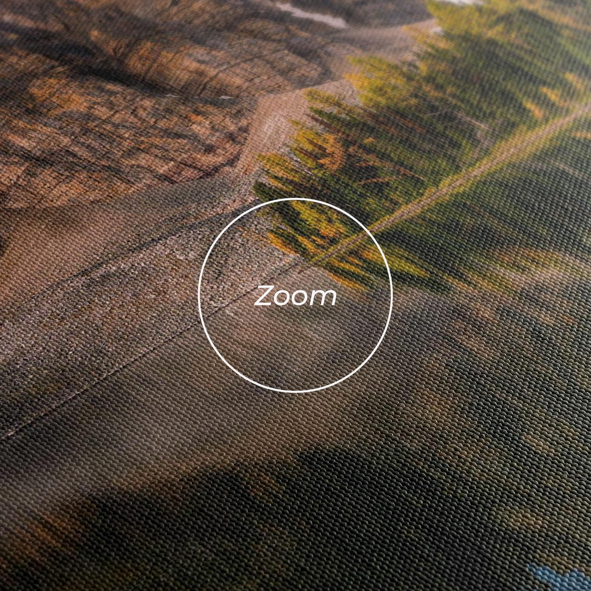 Leinwandbild Mountain Sunrise Lake mockup 3