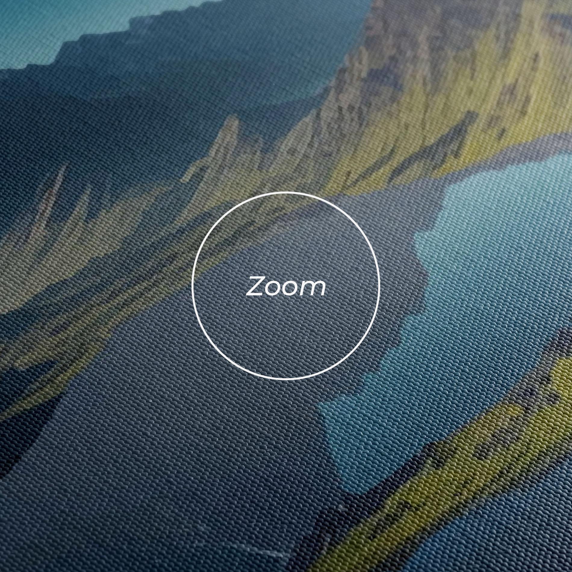 Leinwandbild Red Flower Lake mockup 3