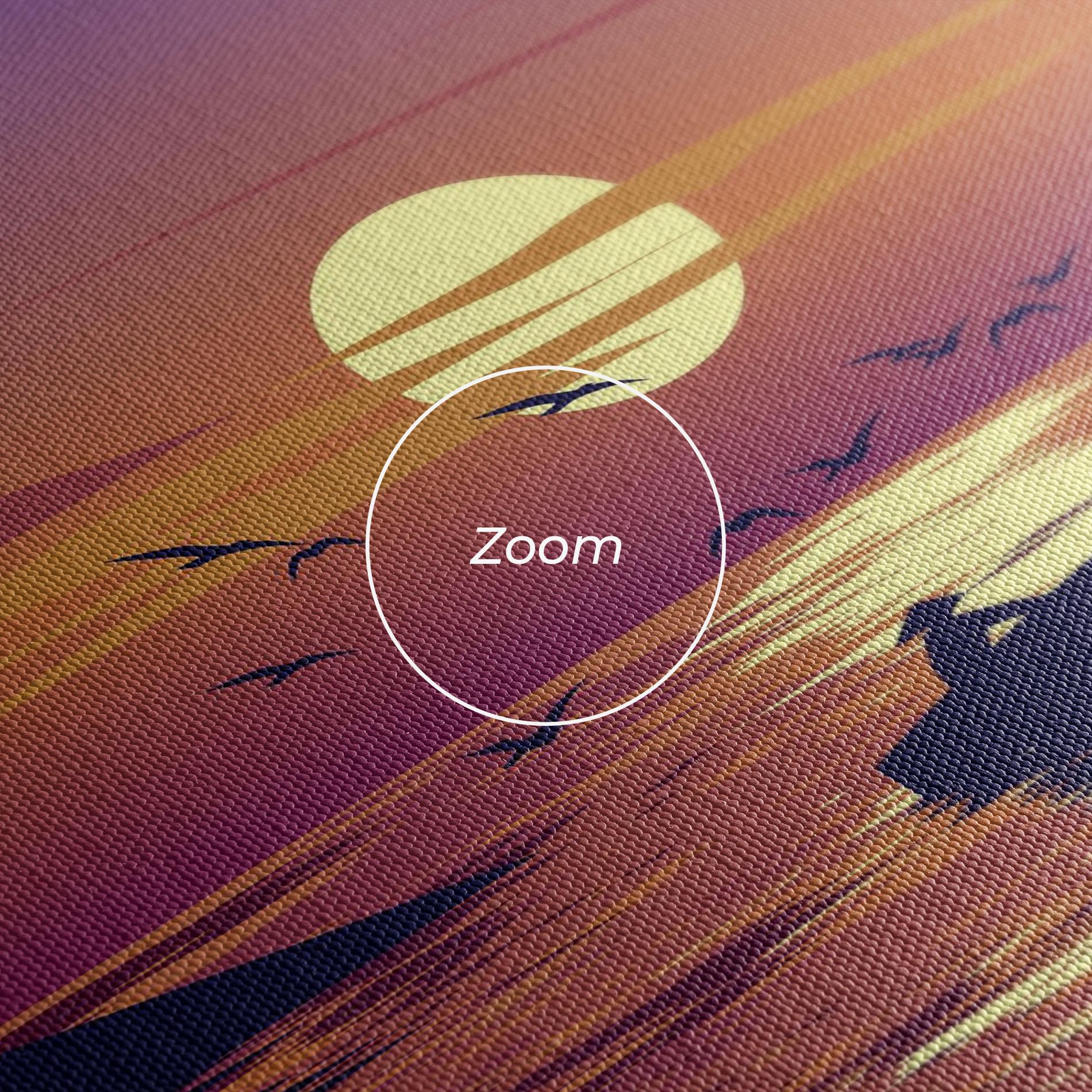 Leinwandbild Sunset Scenery View mockup 3