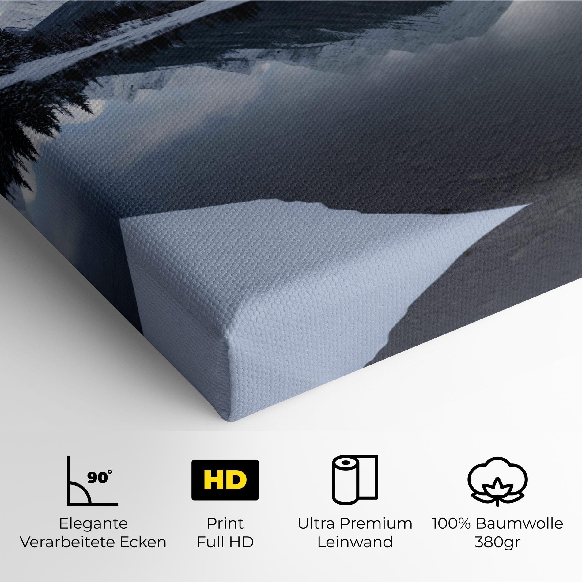 Leinwandbild Grey Lake mockup 4