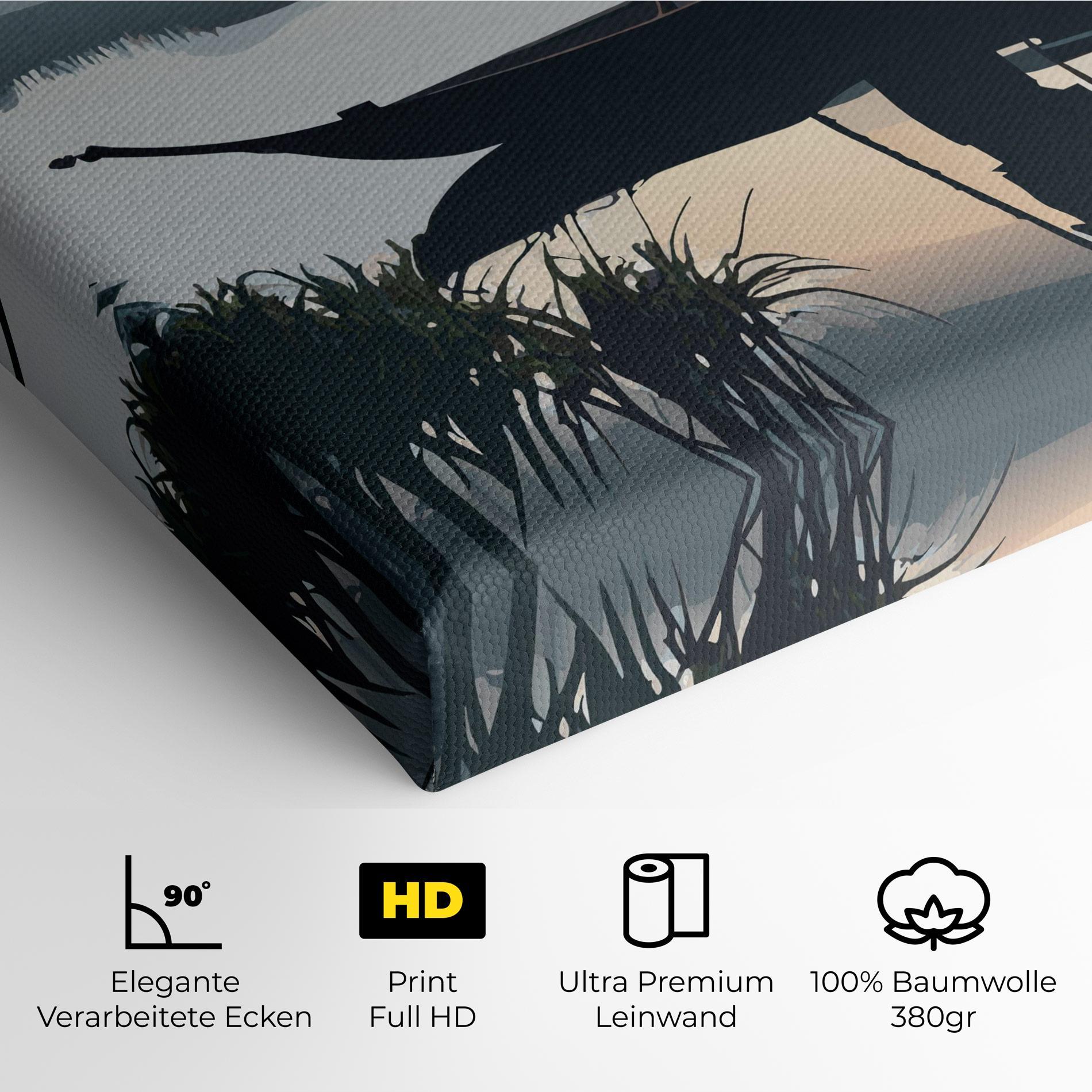 Leinwandbild Japan Fisherman mockup 4