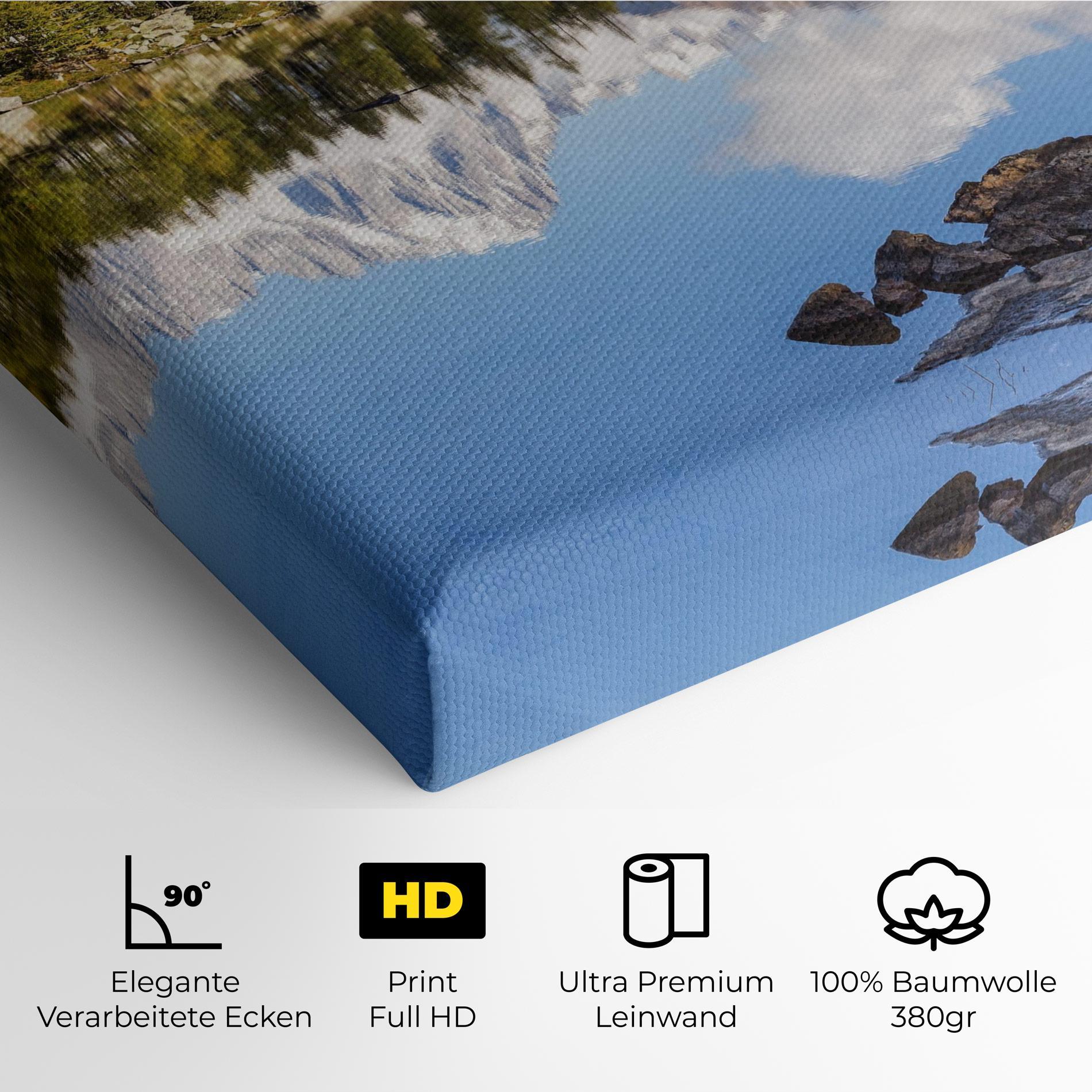 Leinwandbild Mountain Reflection mockup 4