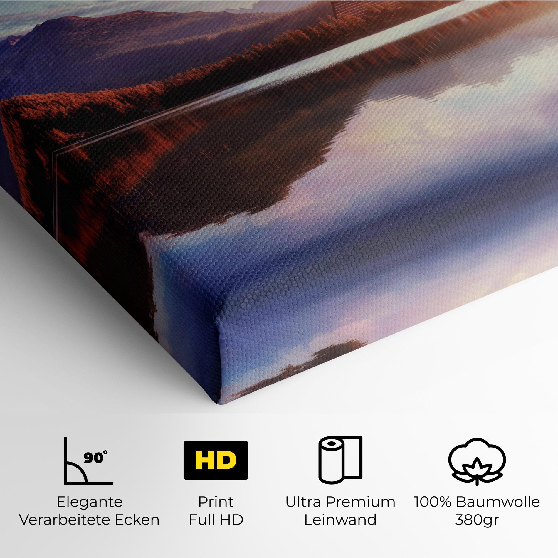 Leinwandbild Orange Lake Light mockup 4