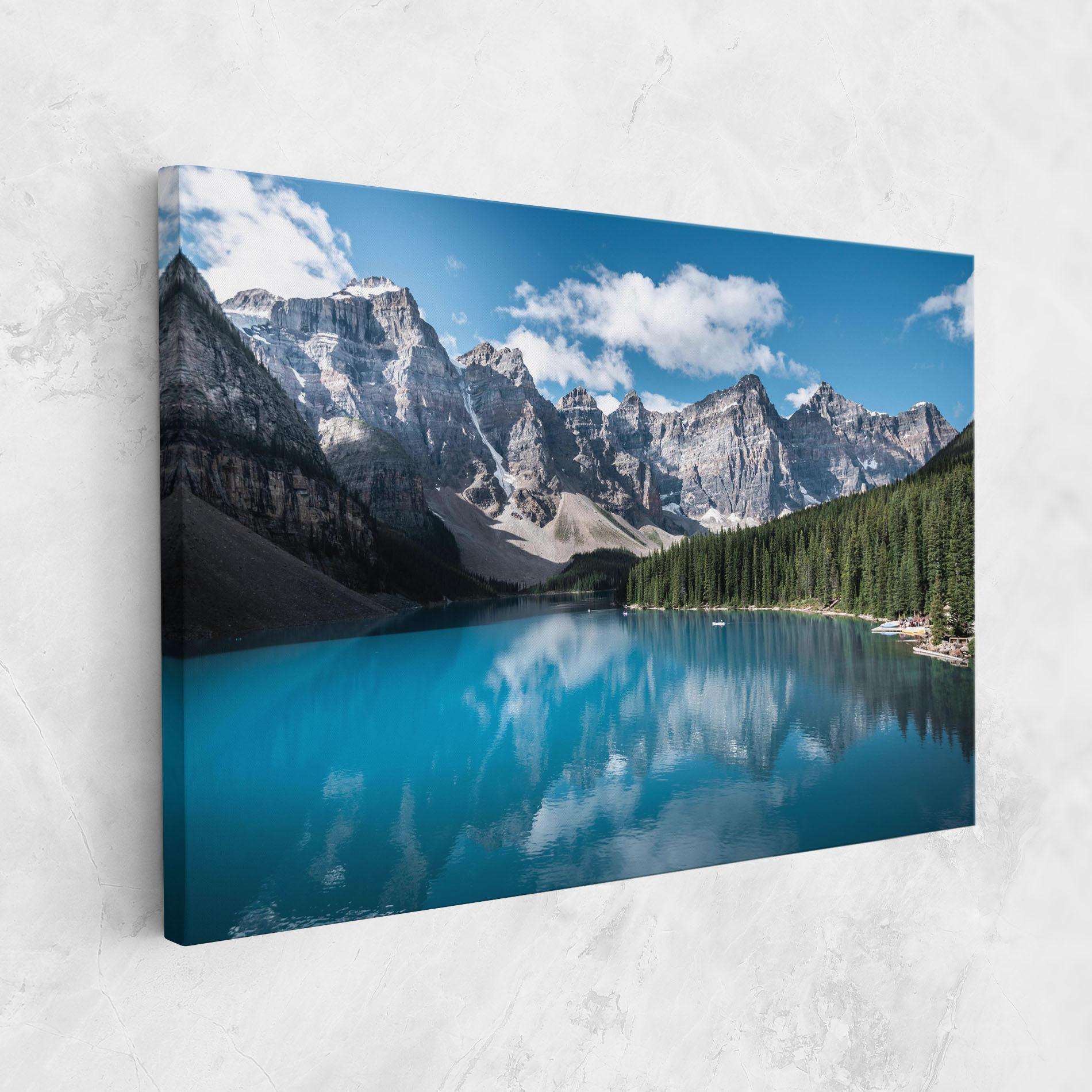 Leinwandbild Beautiful Lake Canada mockup 1