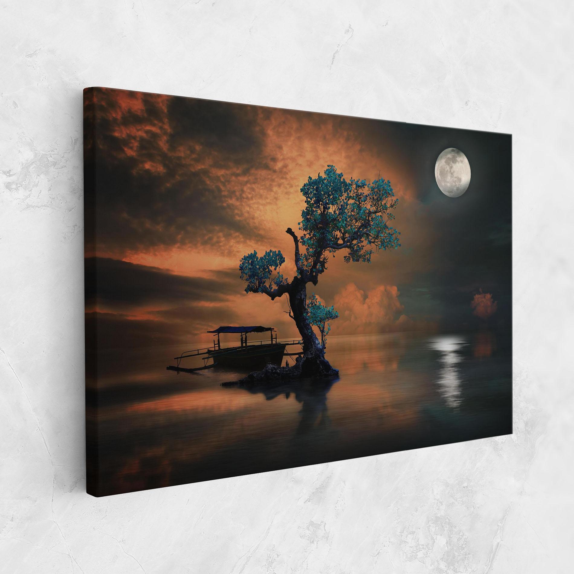 Leinwandbild Blue Tree mockup 1