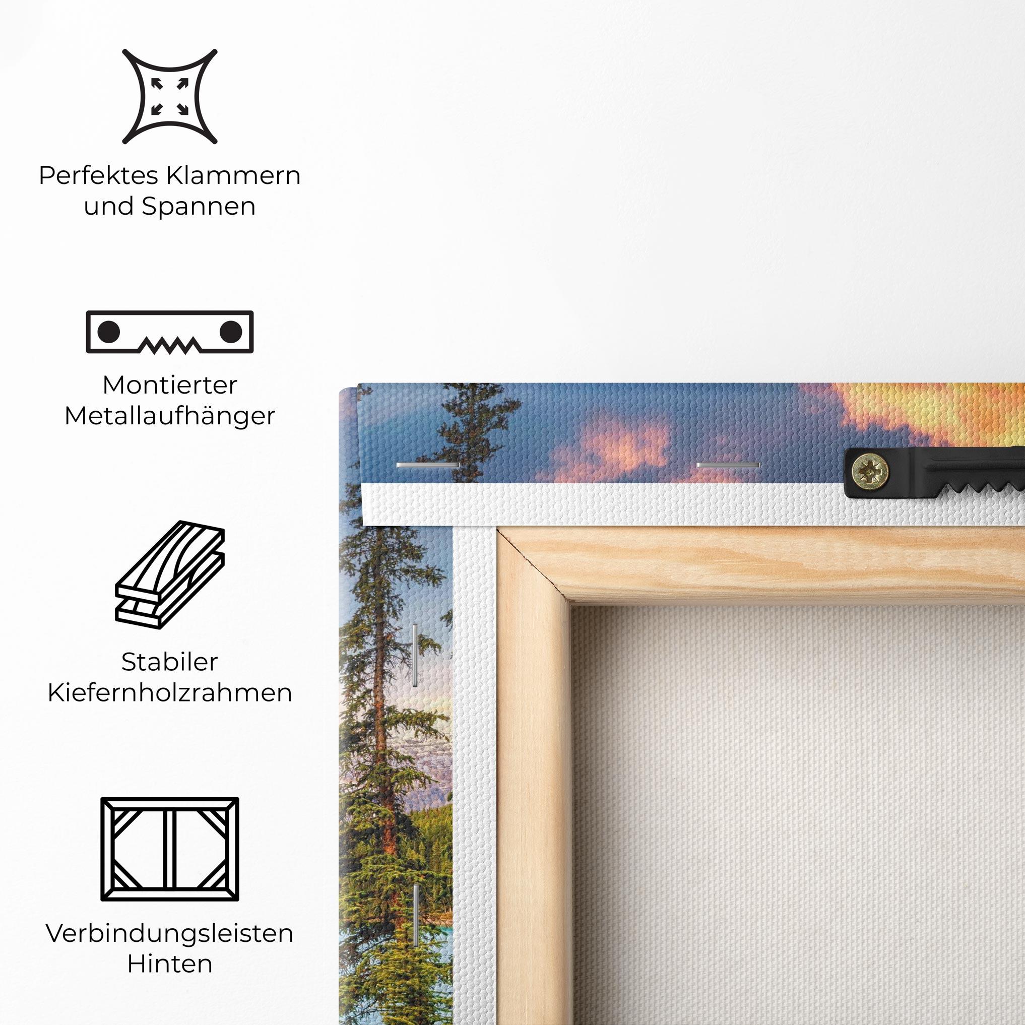 Leinwandbild Blue Magic Lake mockup 5