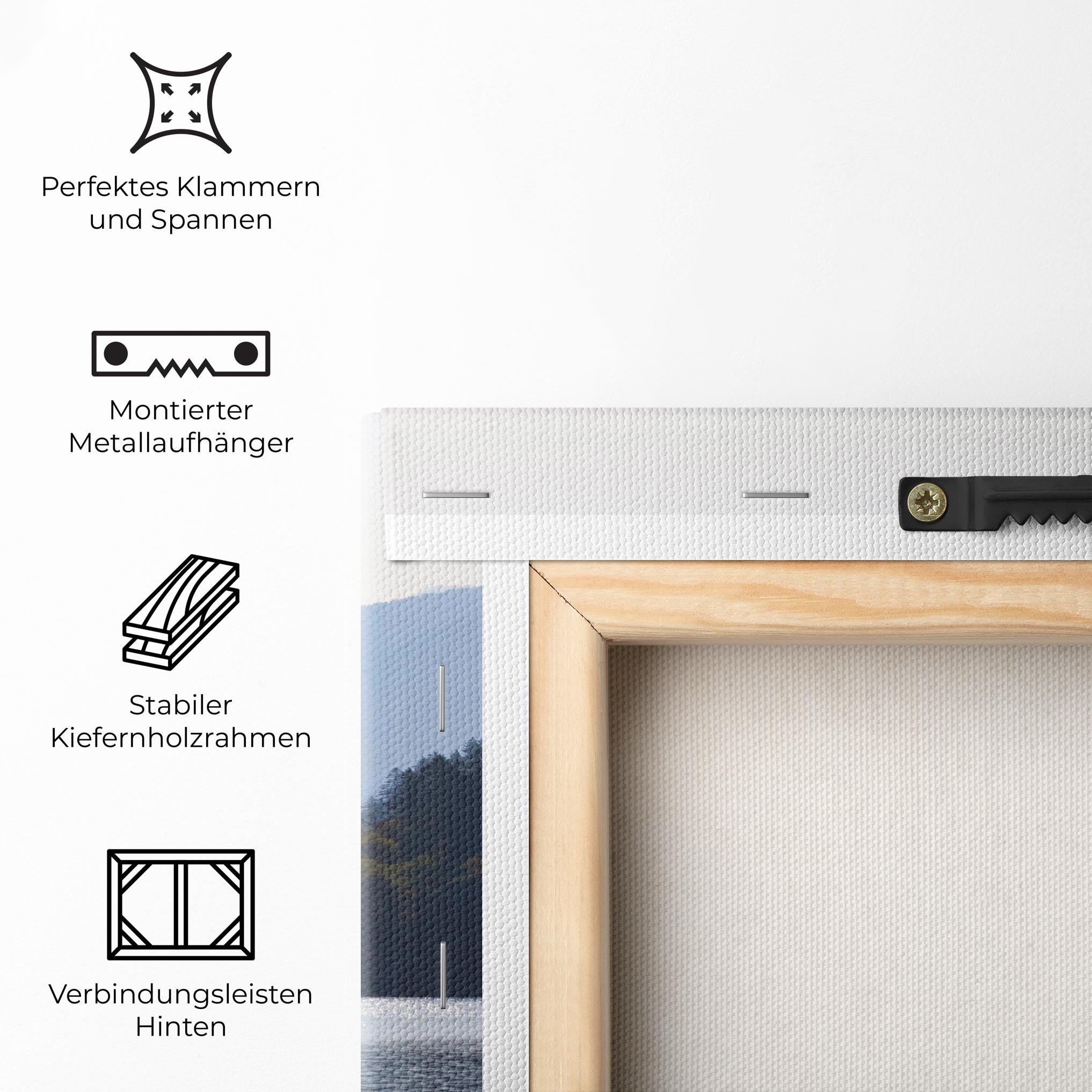 Leinwandbild Grey Lake View mockup 5