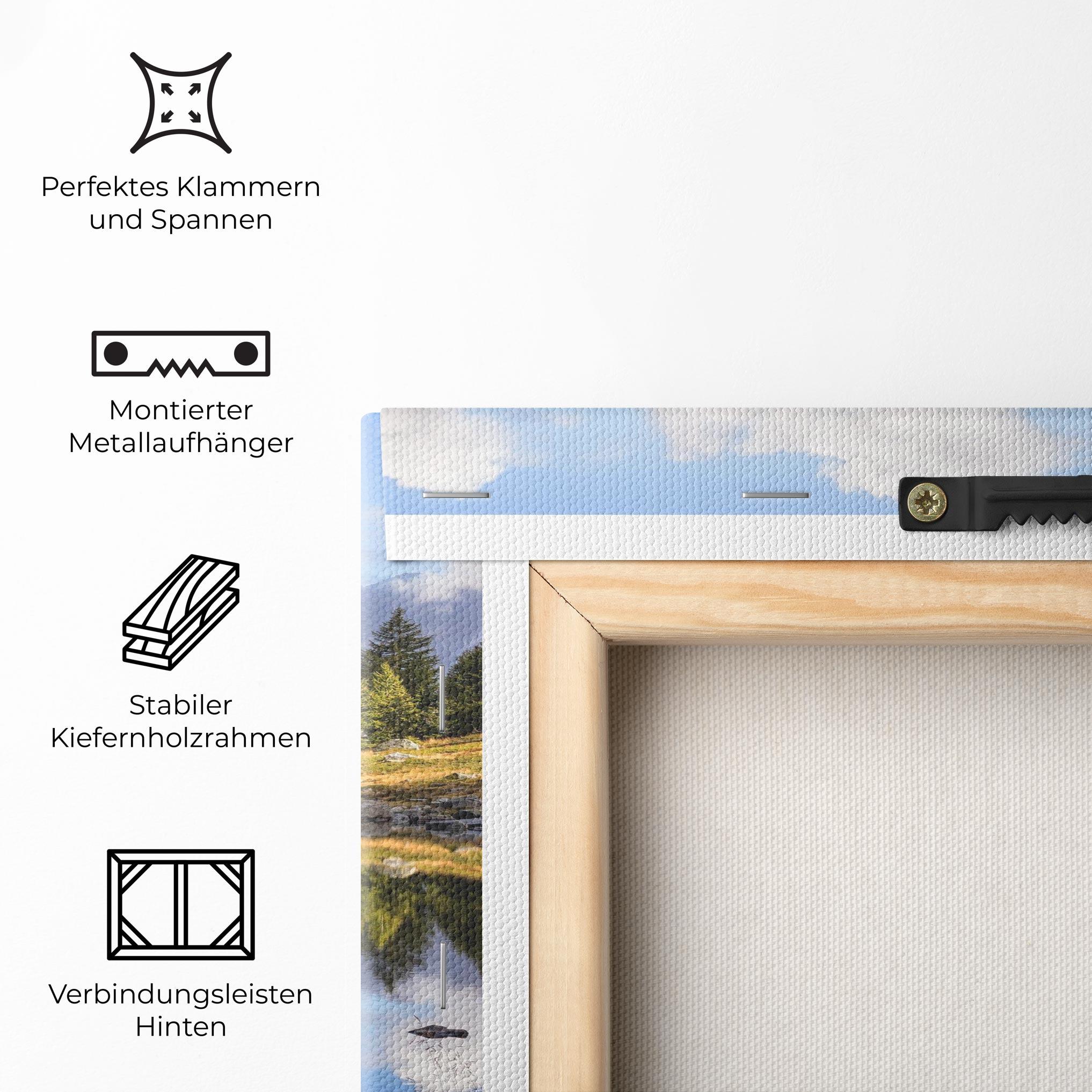 Leinwandbild Mountain Reflection mockup 5