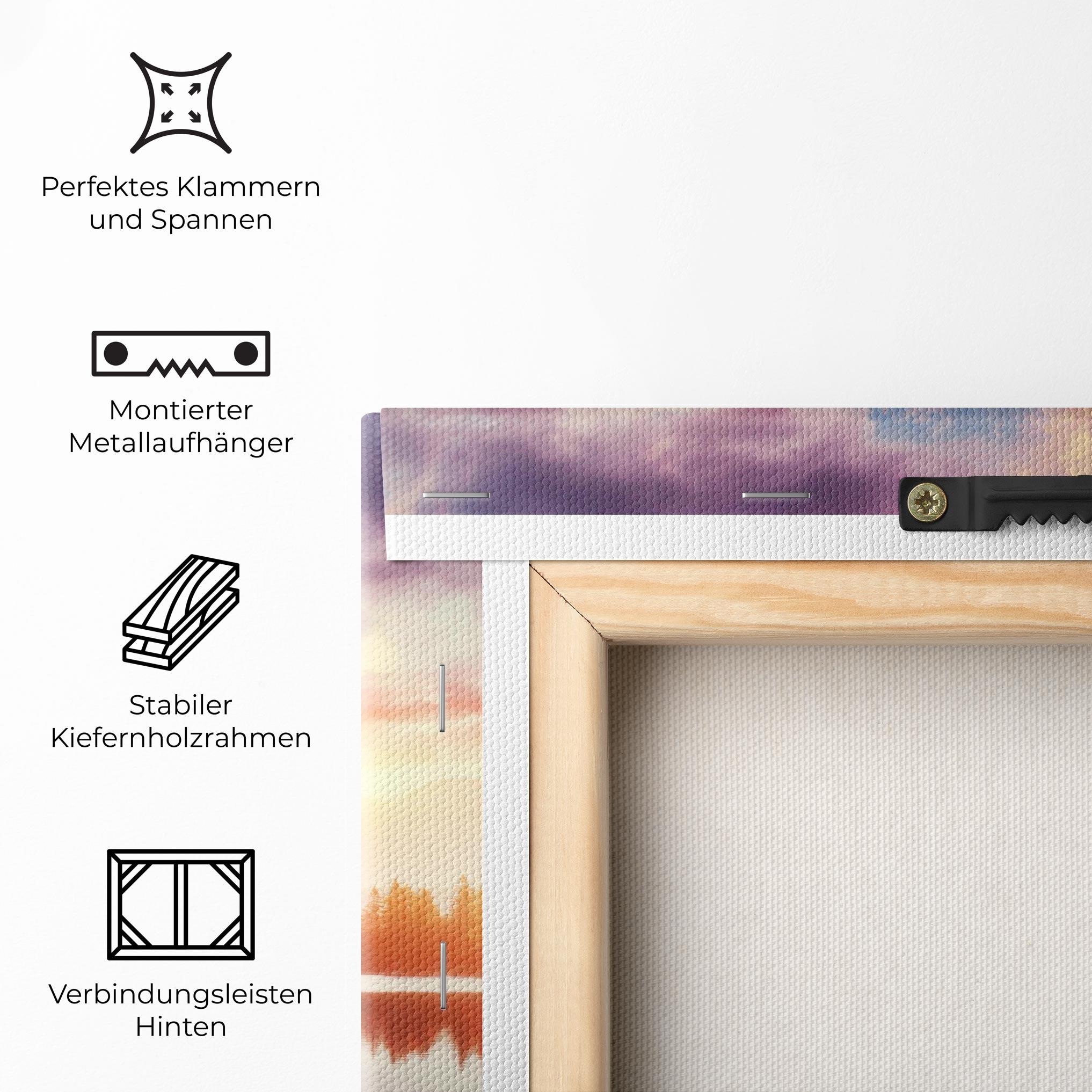 Leinwandbild Orange Lake Light mockup 5
