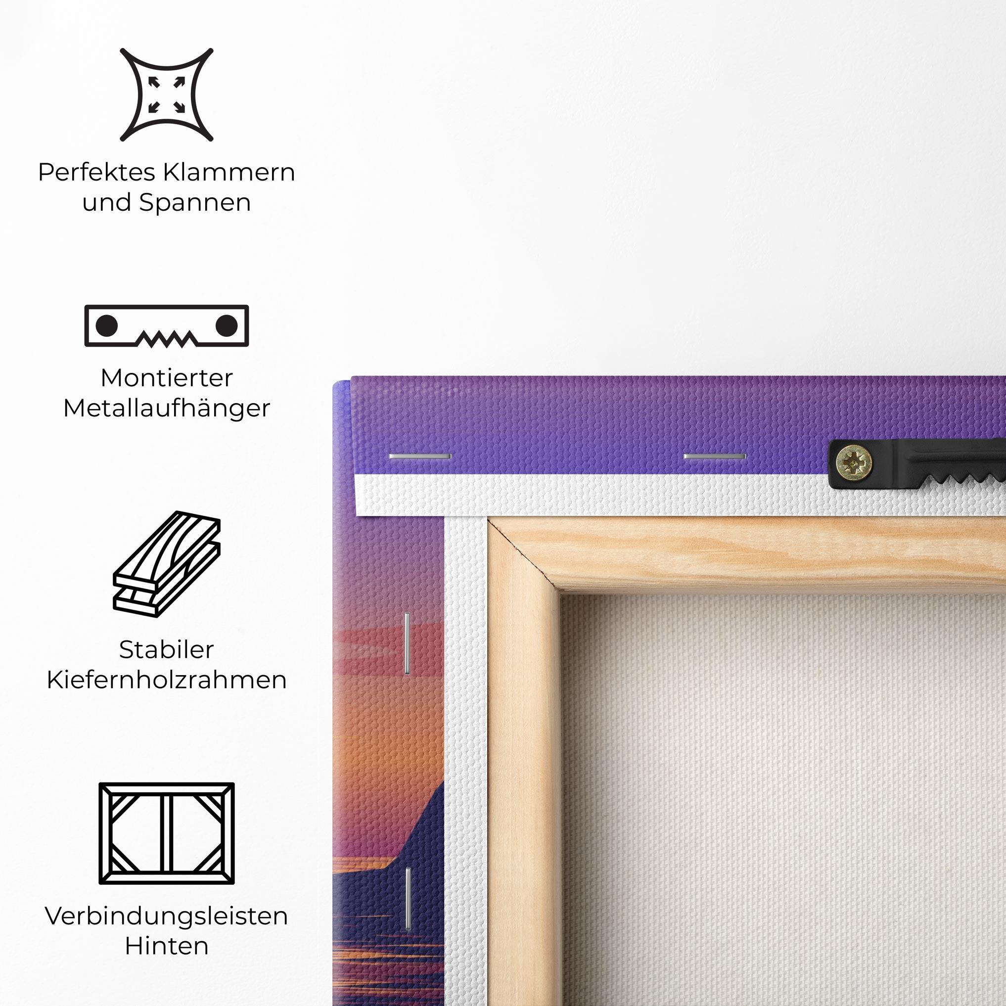 Leinwandbild Sunset Scenery View mockup 5