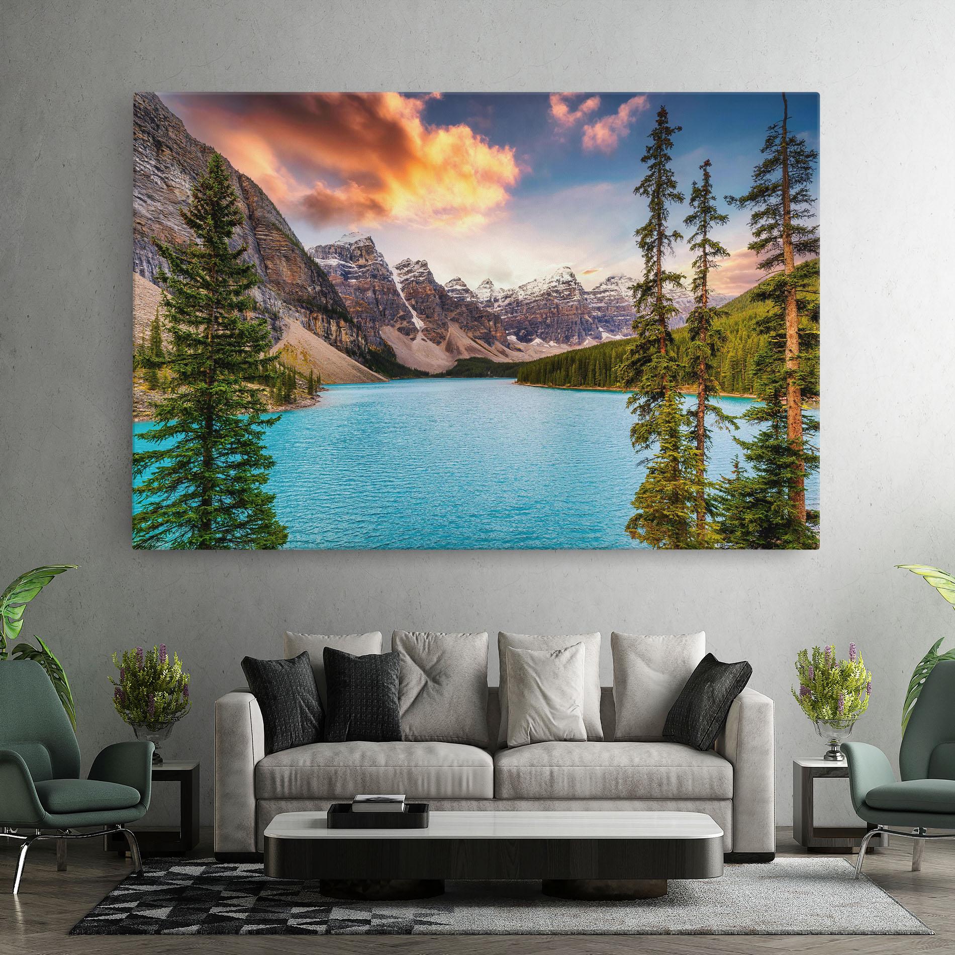 Leinwandbild Blue Magic Lake mockup 7