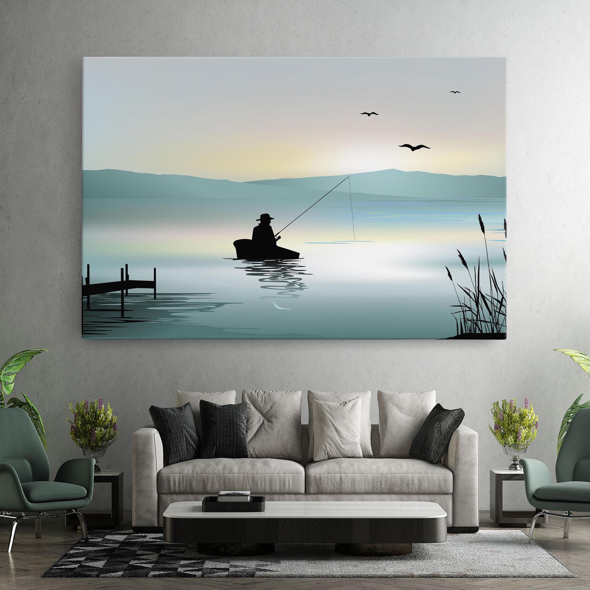 Leinwandbild Fishman Lake View mockup 7