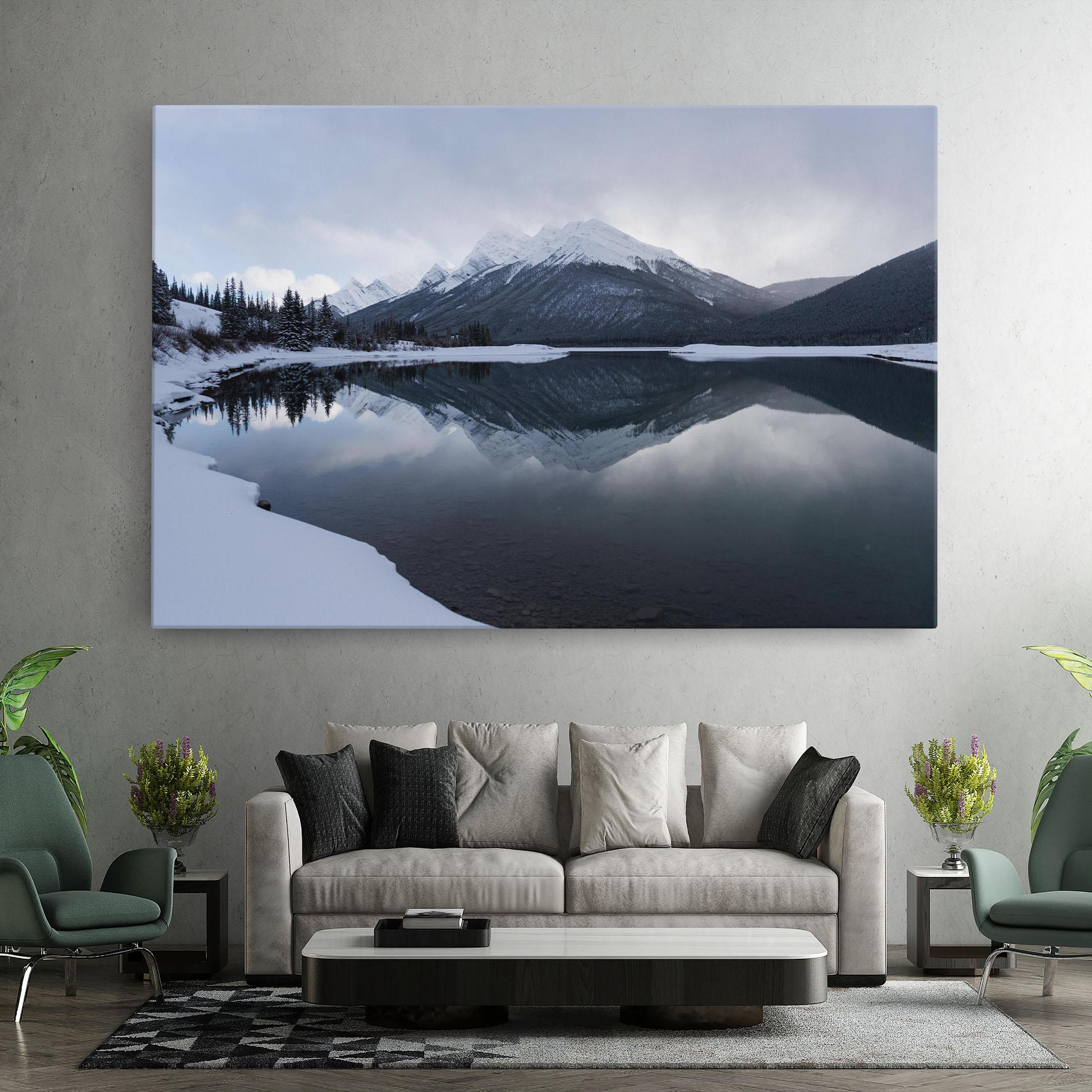 Leinwandbild Grey Lake mockup 7