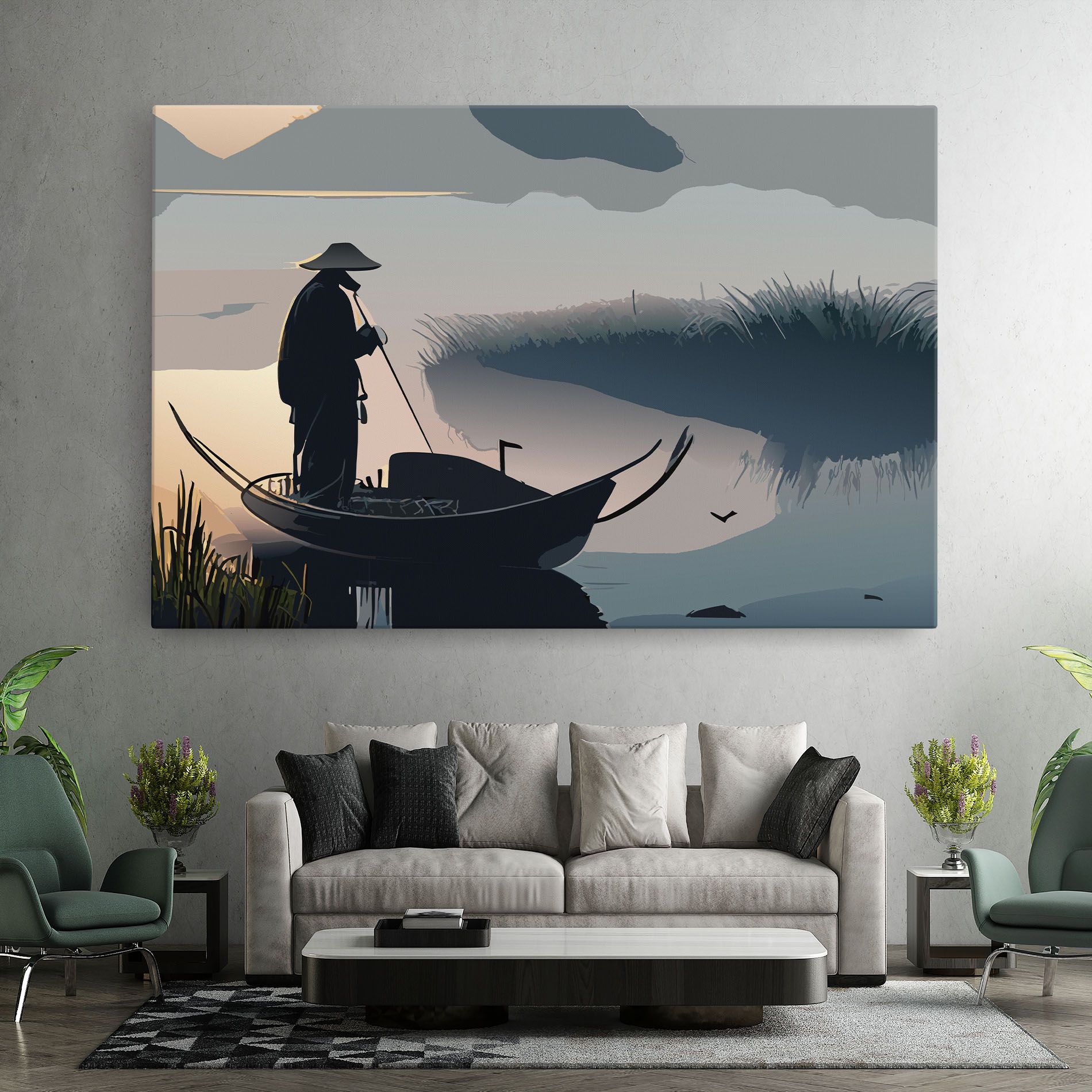 Japan Lake Man mockup 7