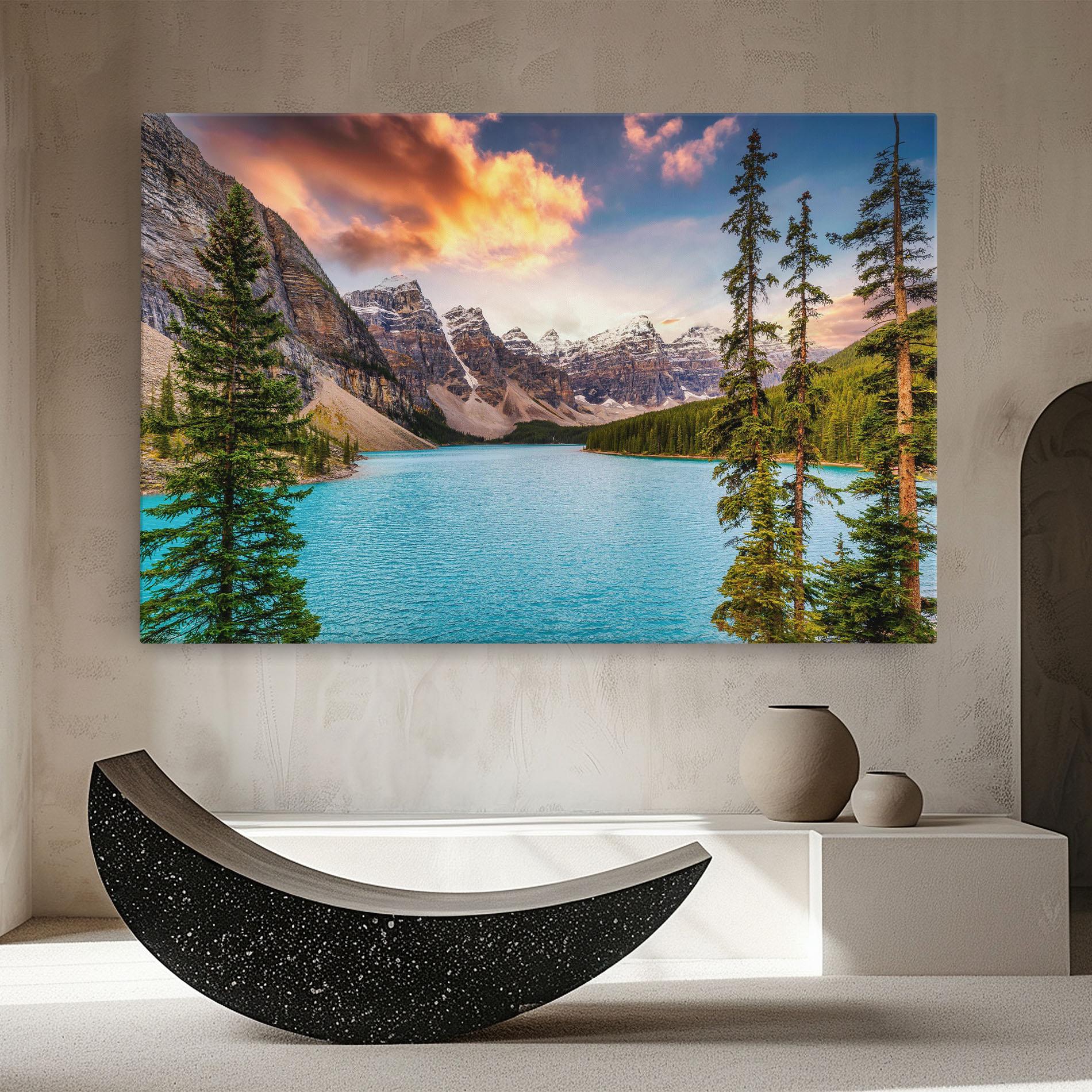 Leinwandbild Blue Magic Lake mockup 8