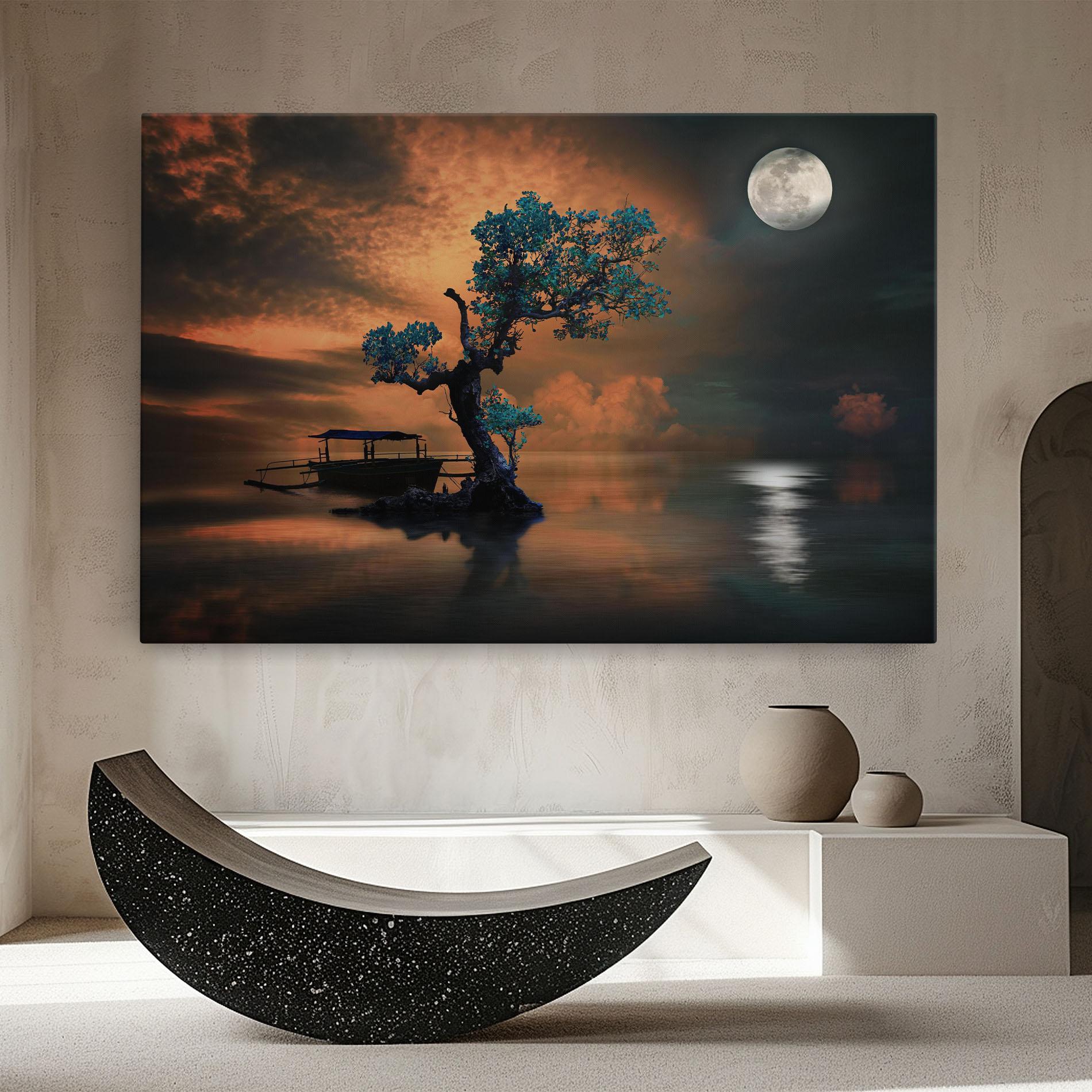 Leinwandbild Blue Tree mockup 8