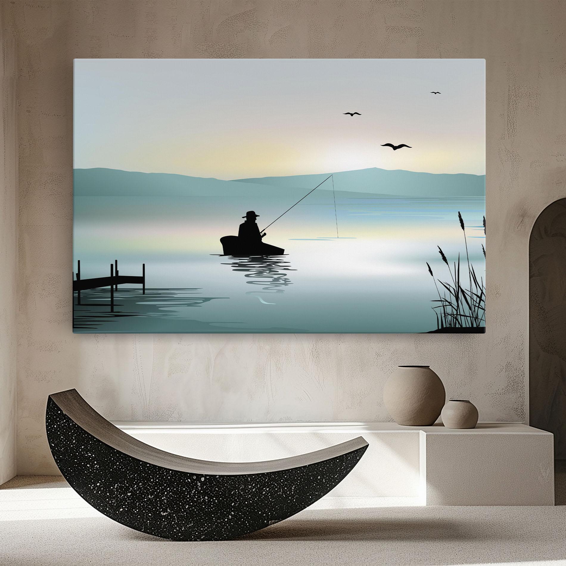 Leinwandbild Fishman Lake View mockup 8