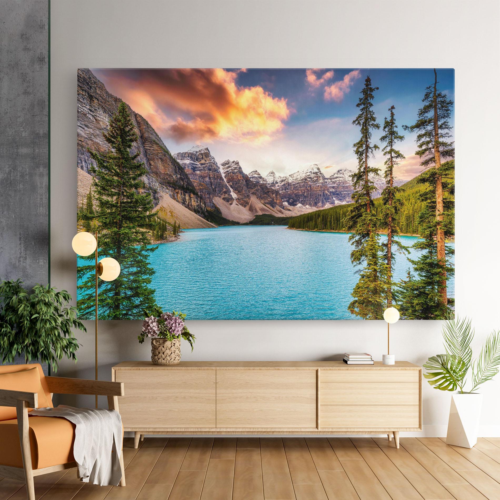 Leinwandbild Blue Magic Lake mockup 9