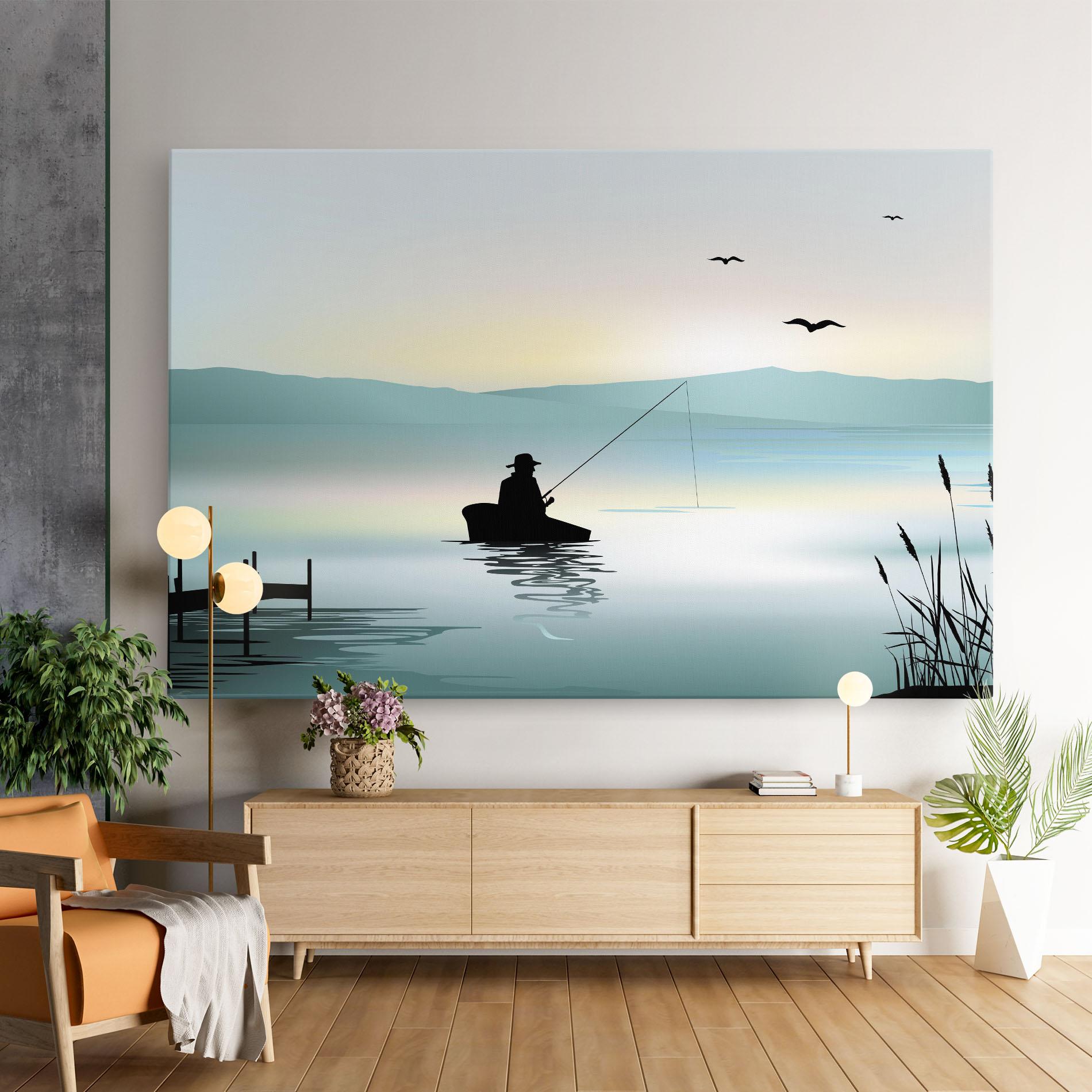 Leinwandbild Fishman Lake View mockup 9