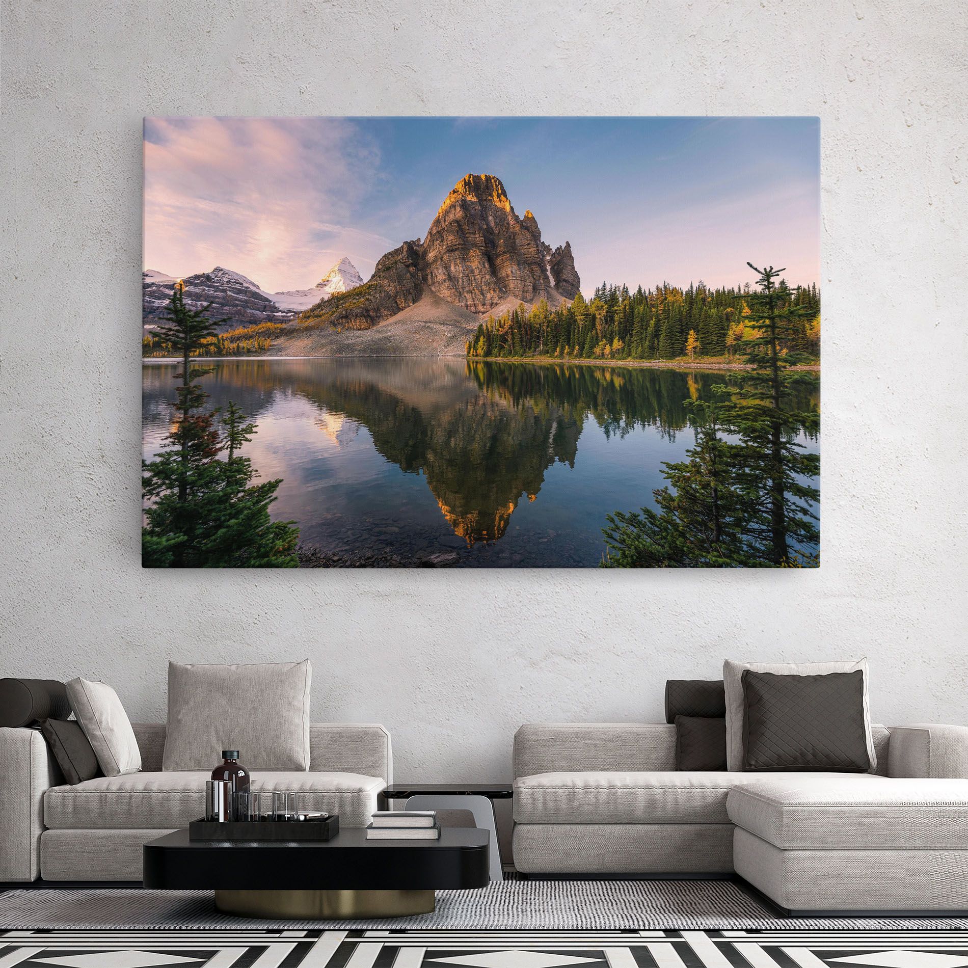 Mountain Sunrise Lake mockup 2