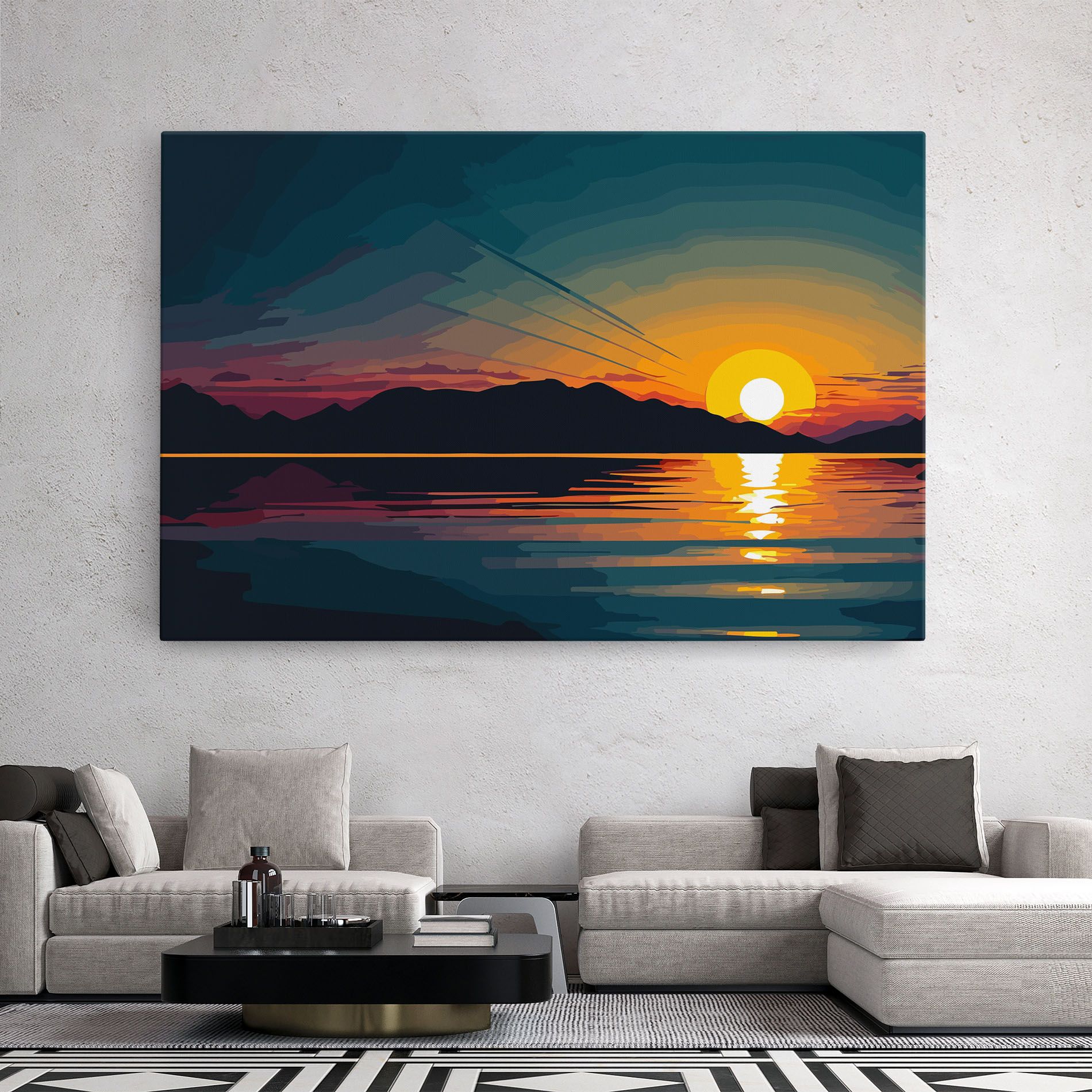 Sunset Art Lake mockup 2