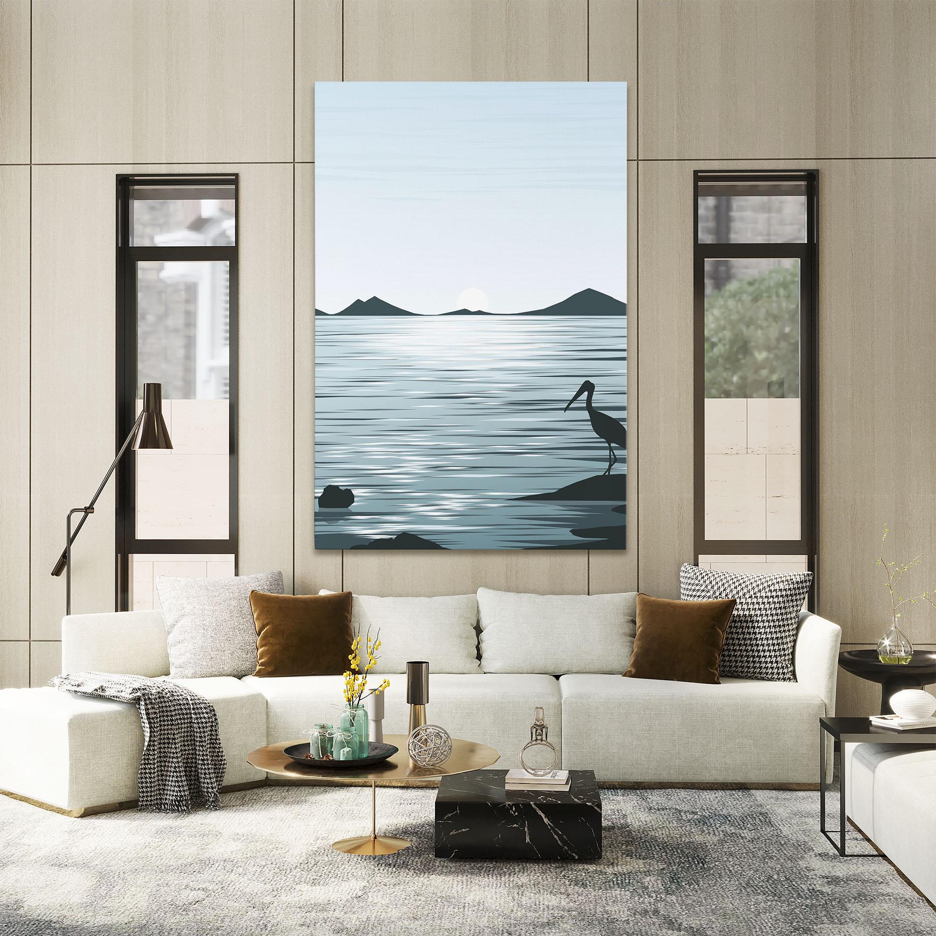 Leinwandbild Sparkling_lake_view mockup 2