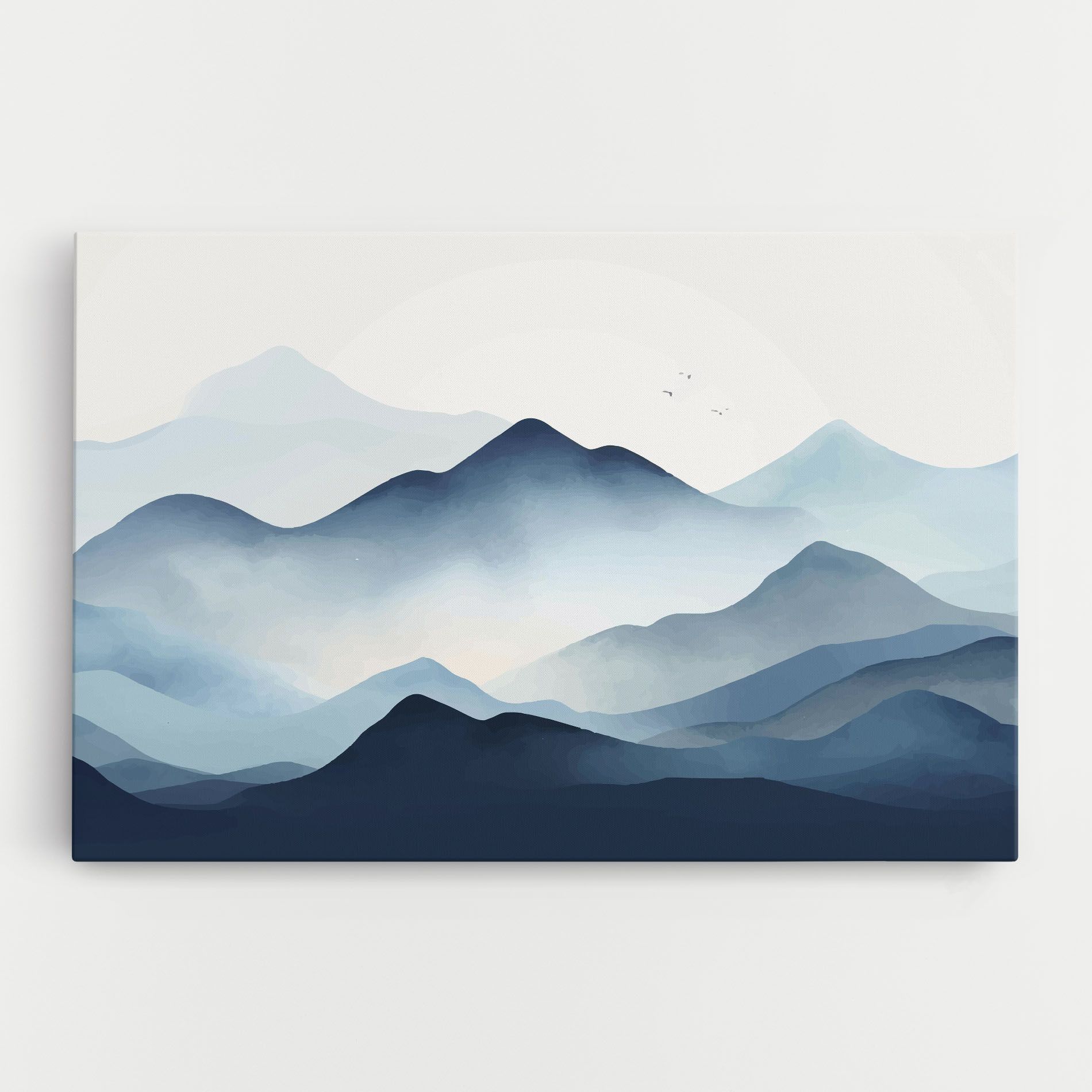 Blue Foggy Mountain mockup 0