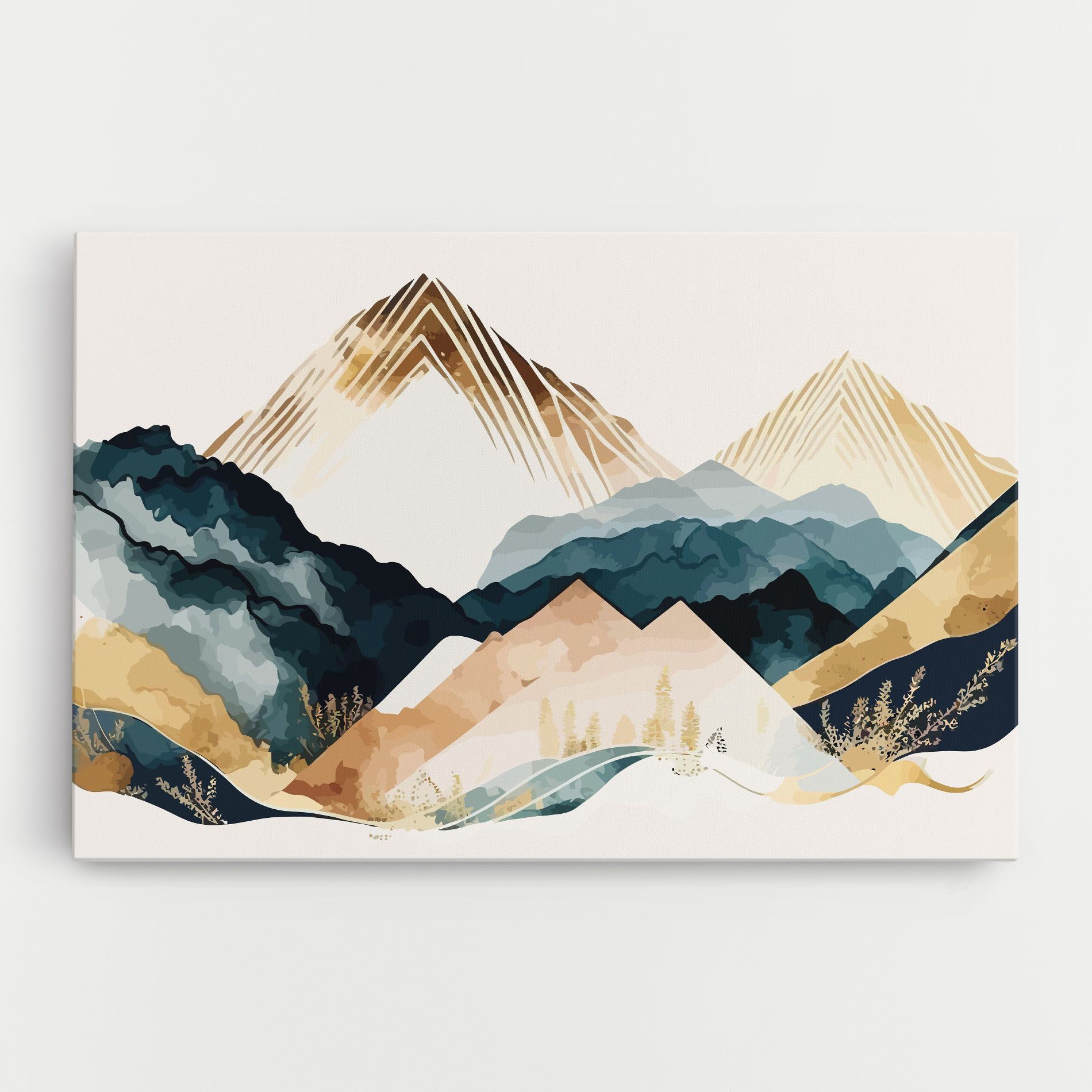 Gold Green Mountain mockup 0