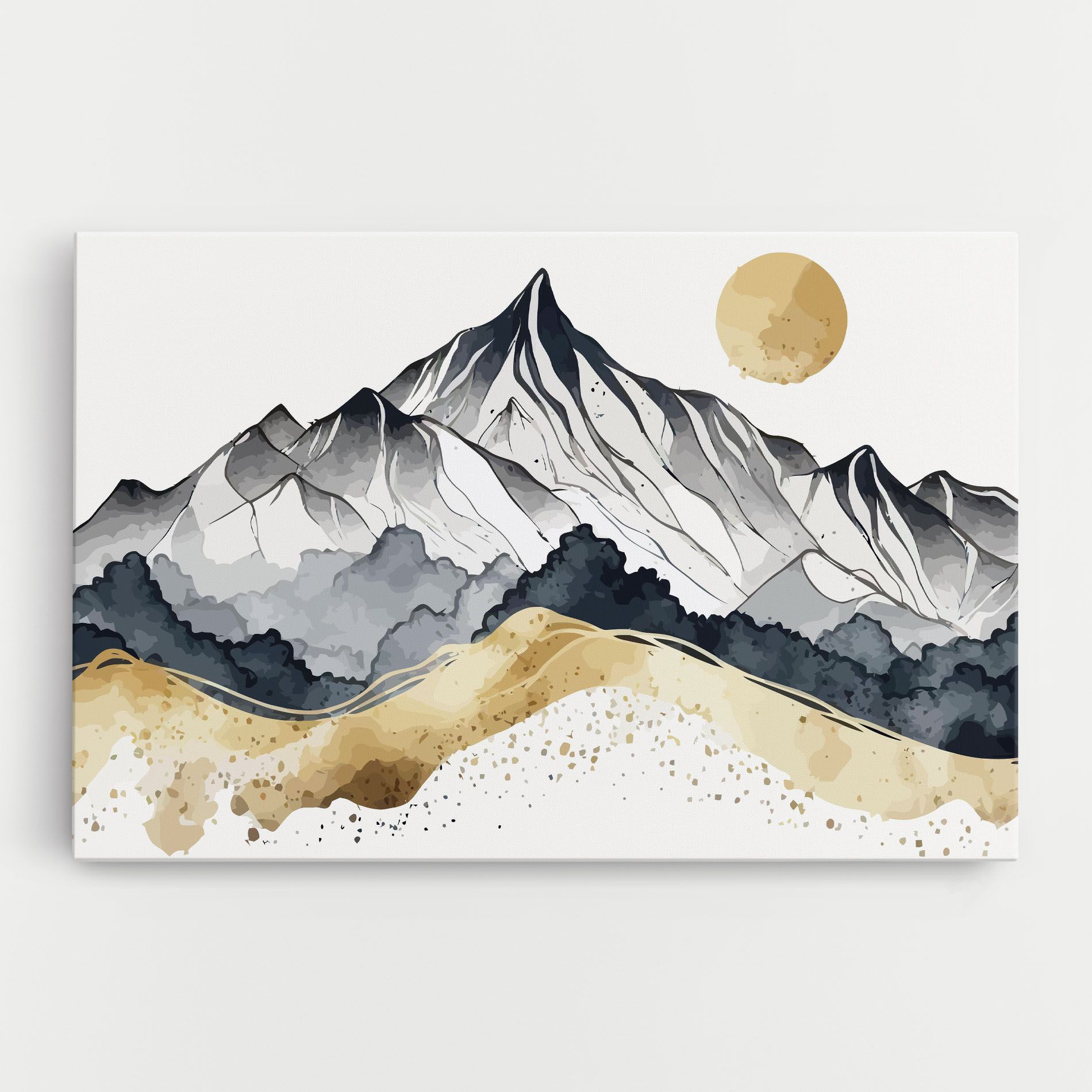 Grey Gold Mountain mockup 0