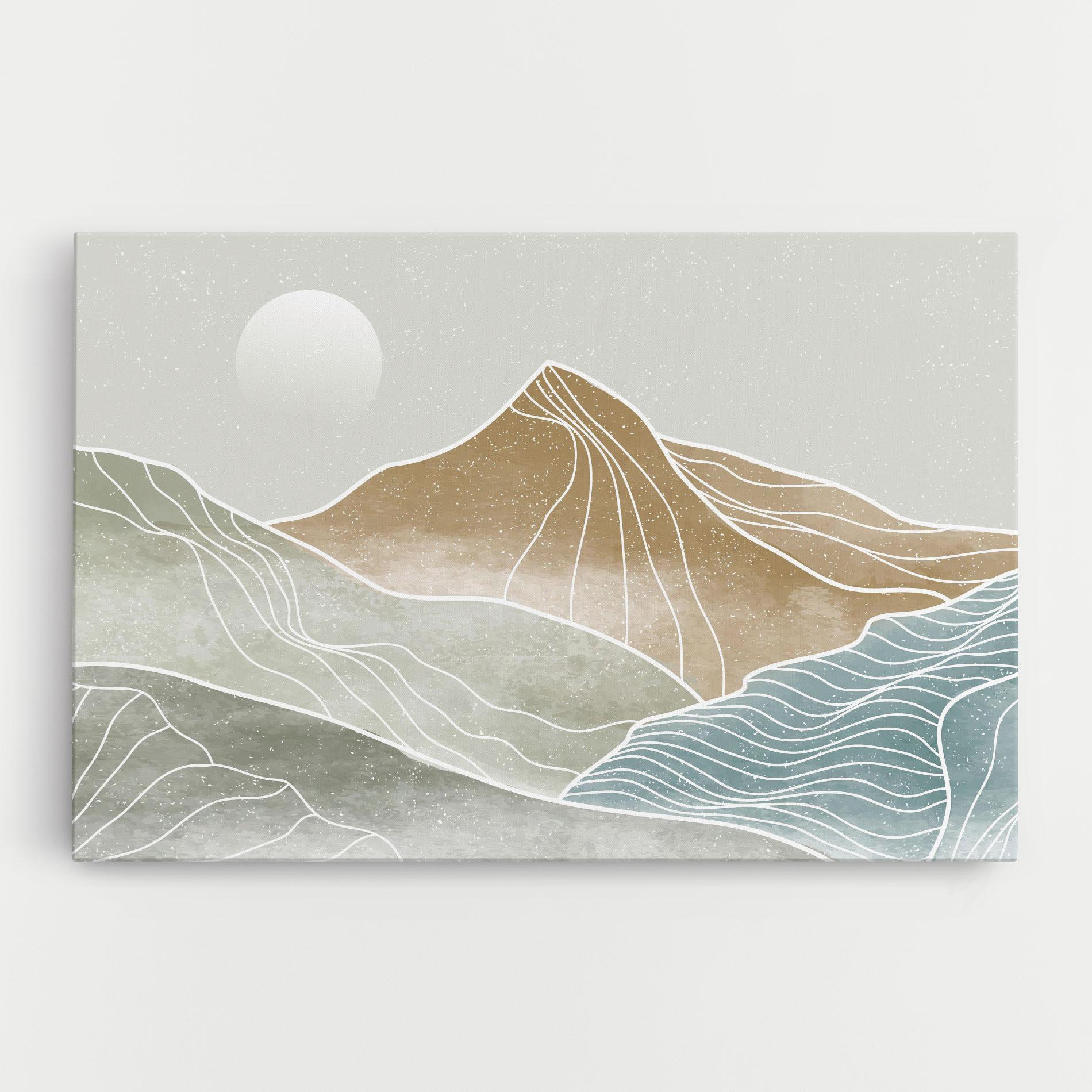 Leinwandbild Minimal Mountain mockup 0