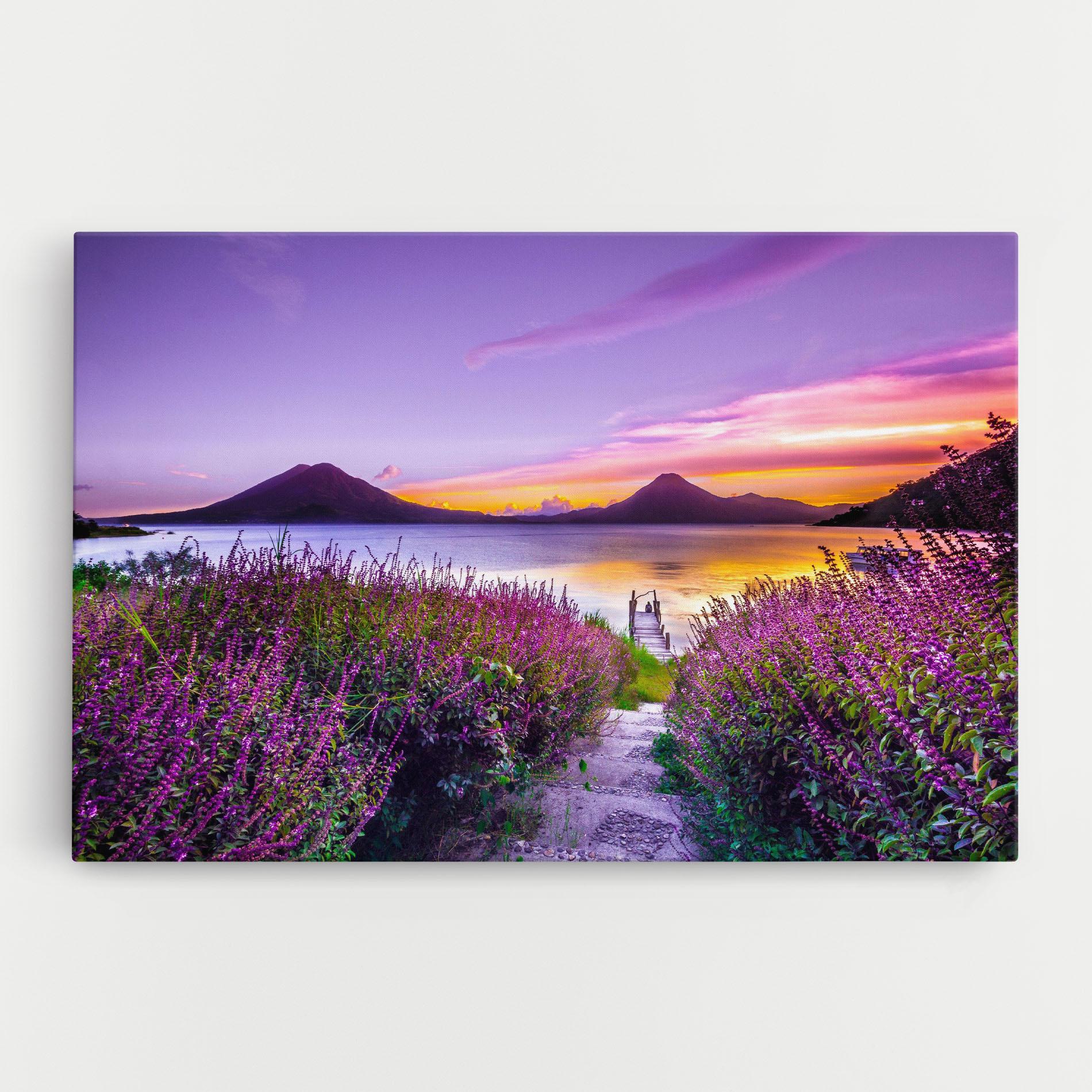Leinwandbild Purple Lake mockup 0