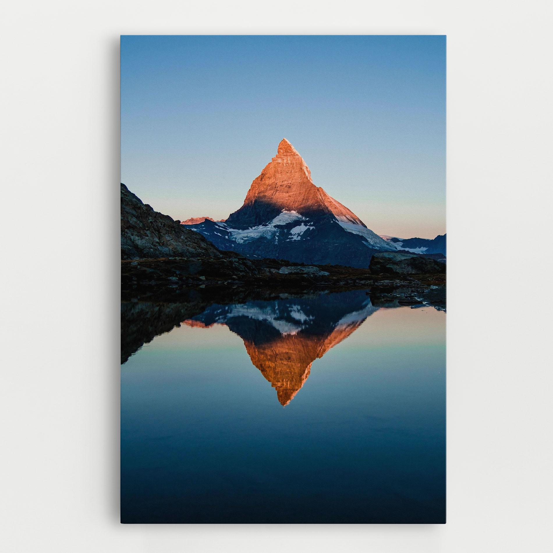 Leinwandbild Mirror Mountain mockup 0