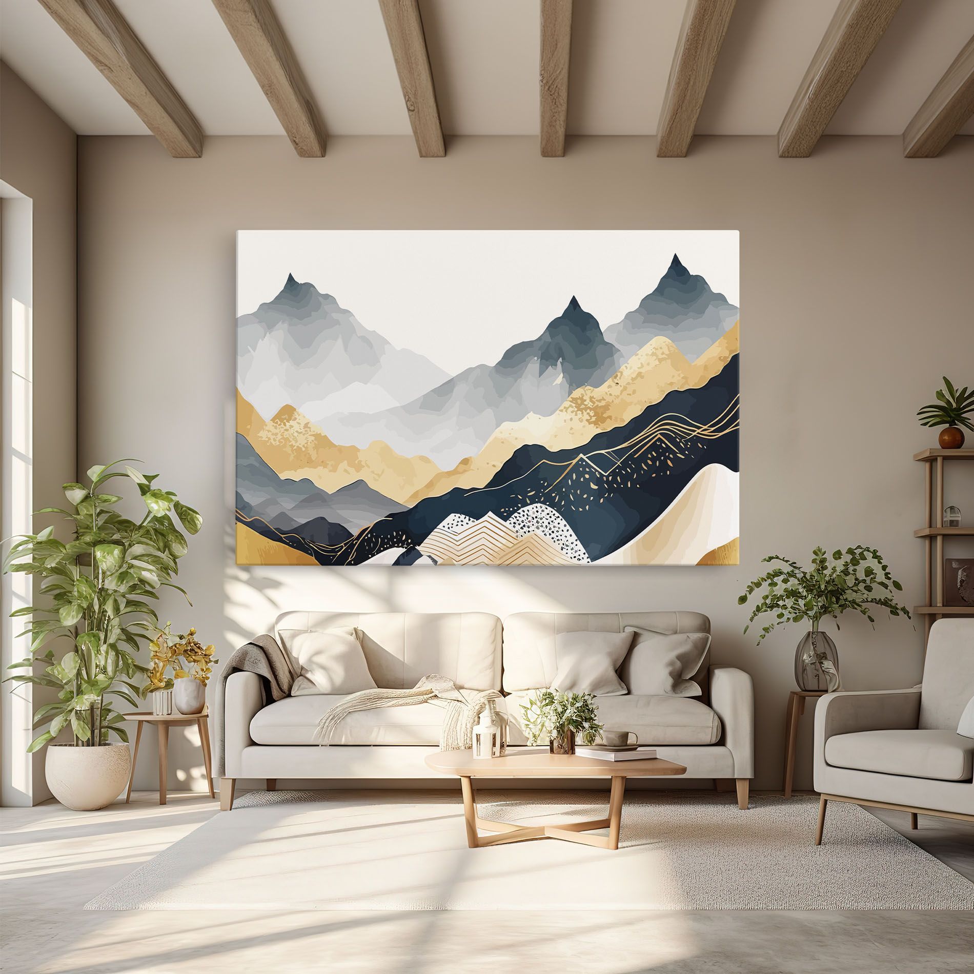 Gold Grey Mountain mockup 6