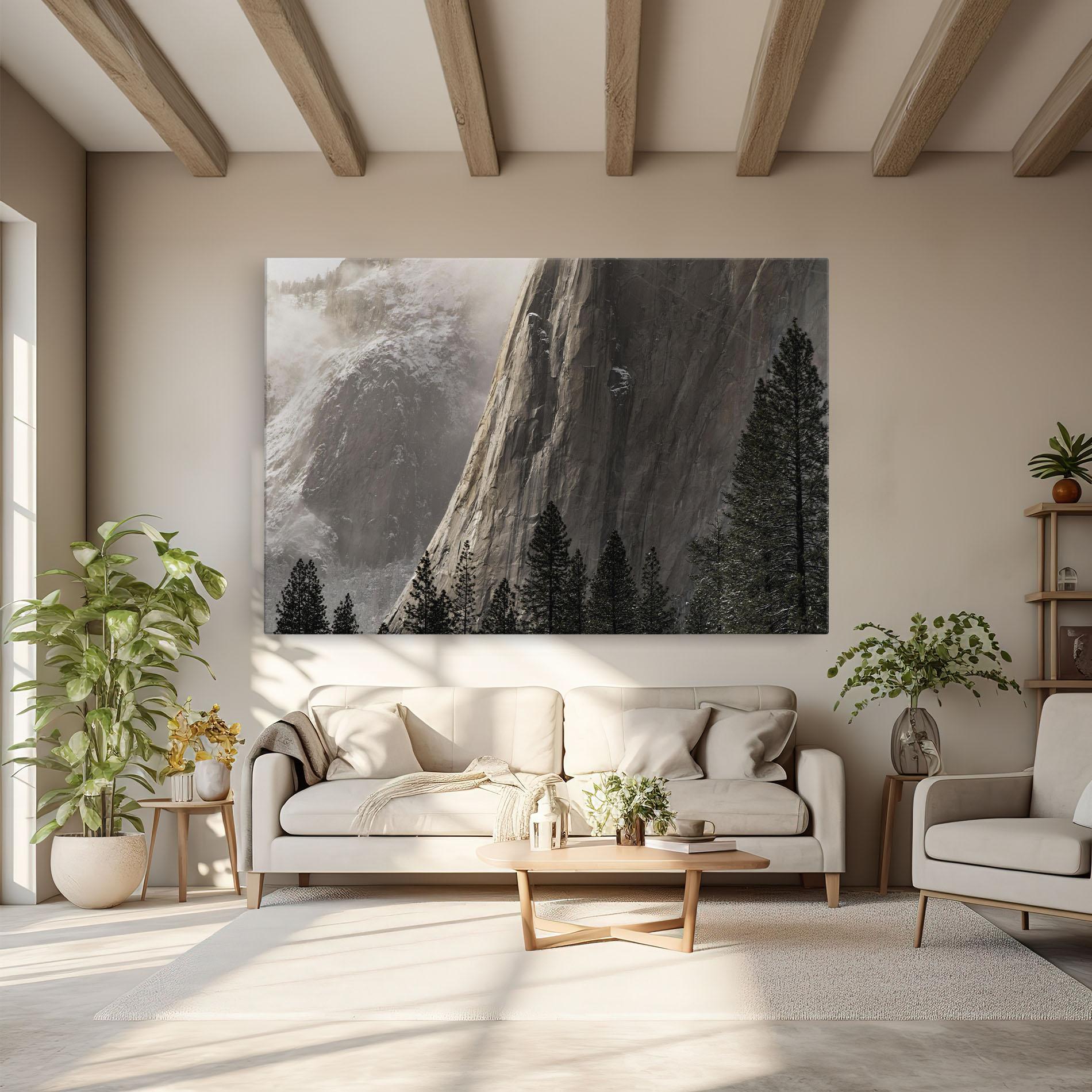 Leinwandbild Green Tree Mountain mockup 6