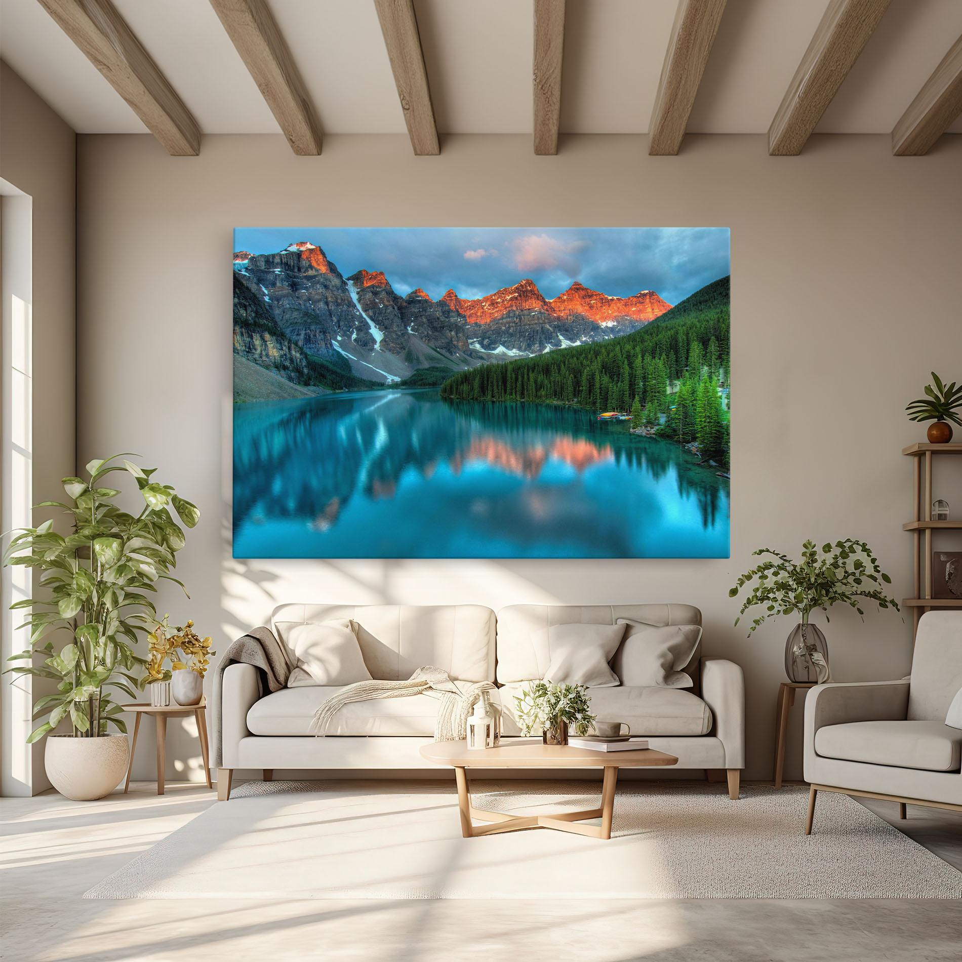 Leinwandbild Lake Reflection mockup 6