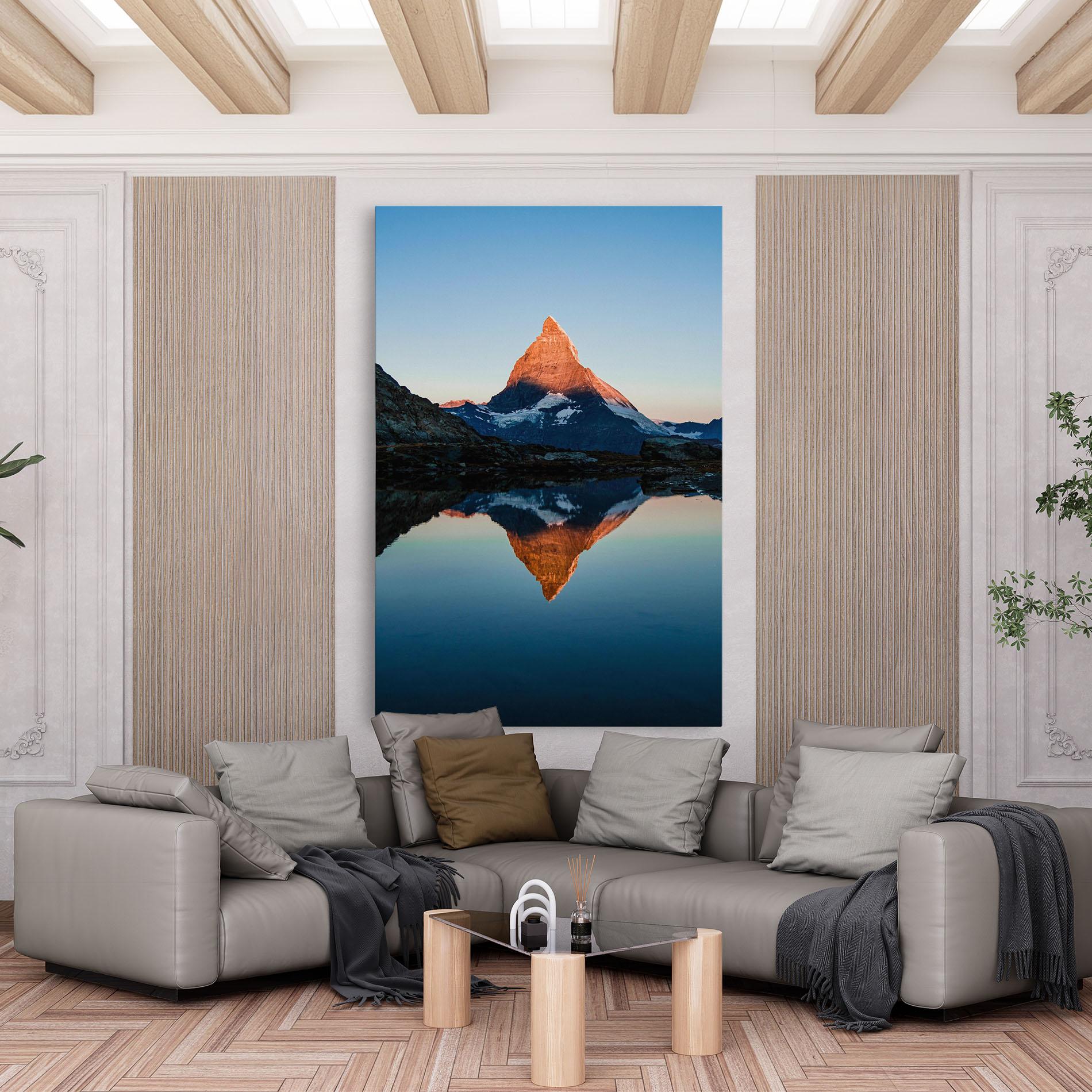 Leinwandbild Mirror Mountain mockup 6