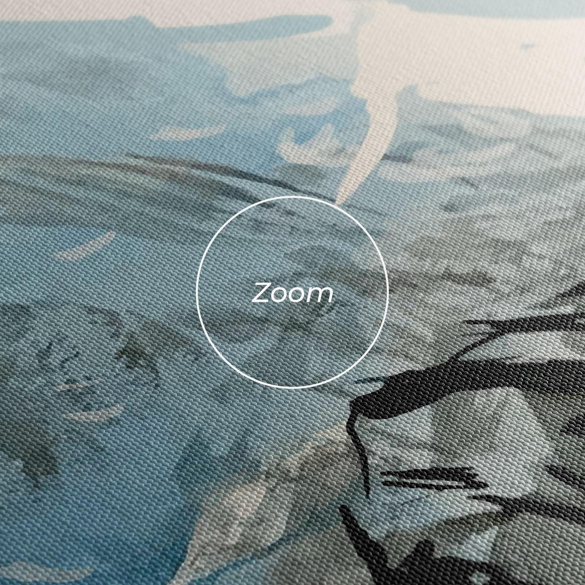 Leinwandbild Blue Black Mountain mockup 3