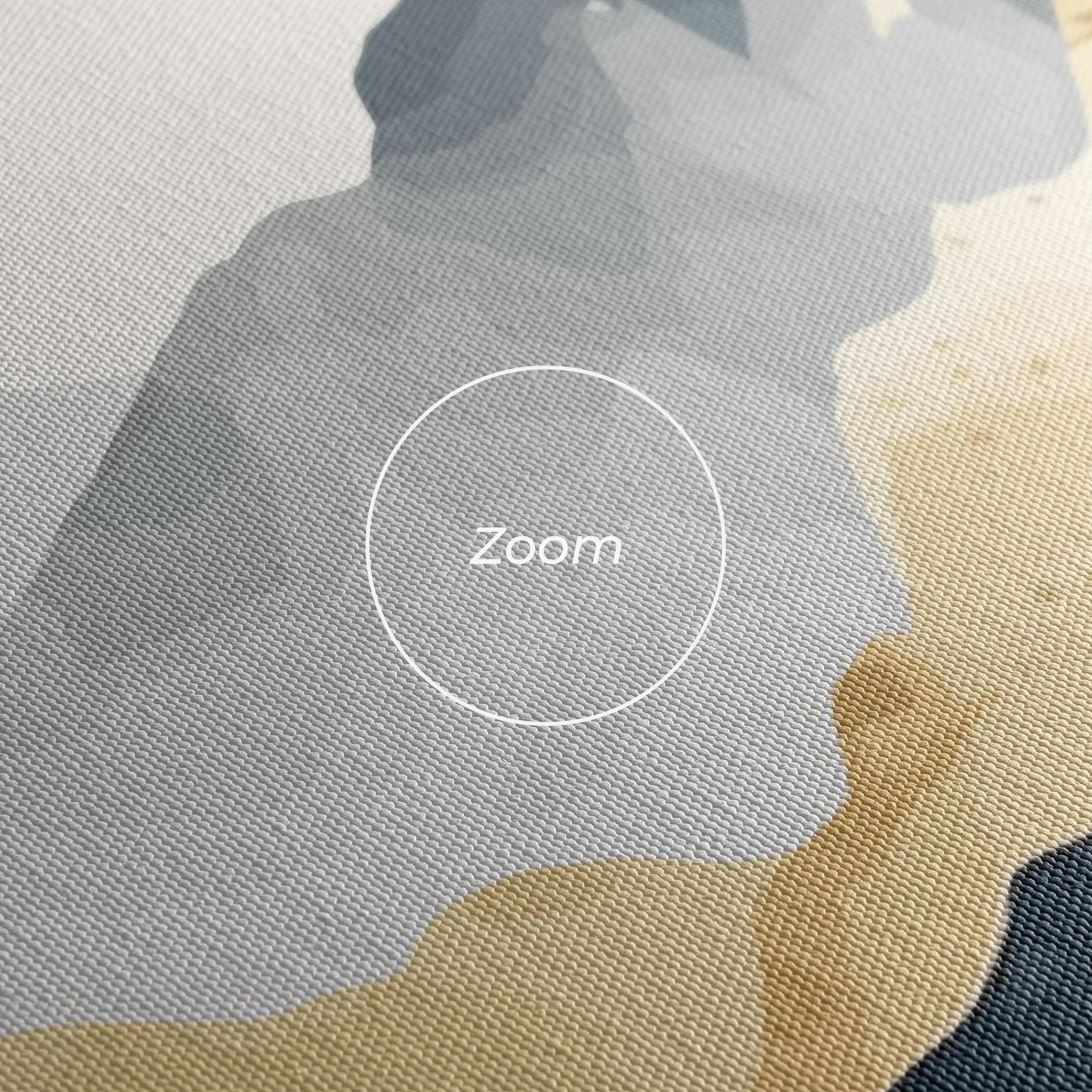 Leinwandbild Blue Gold Mountain mockup 3