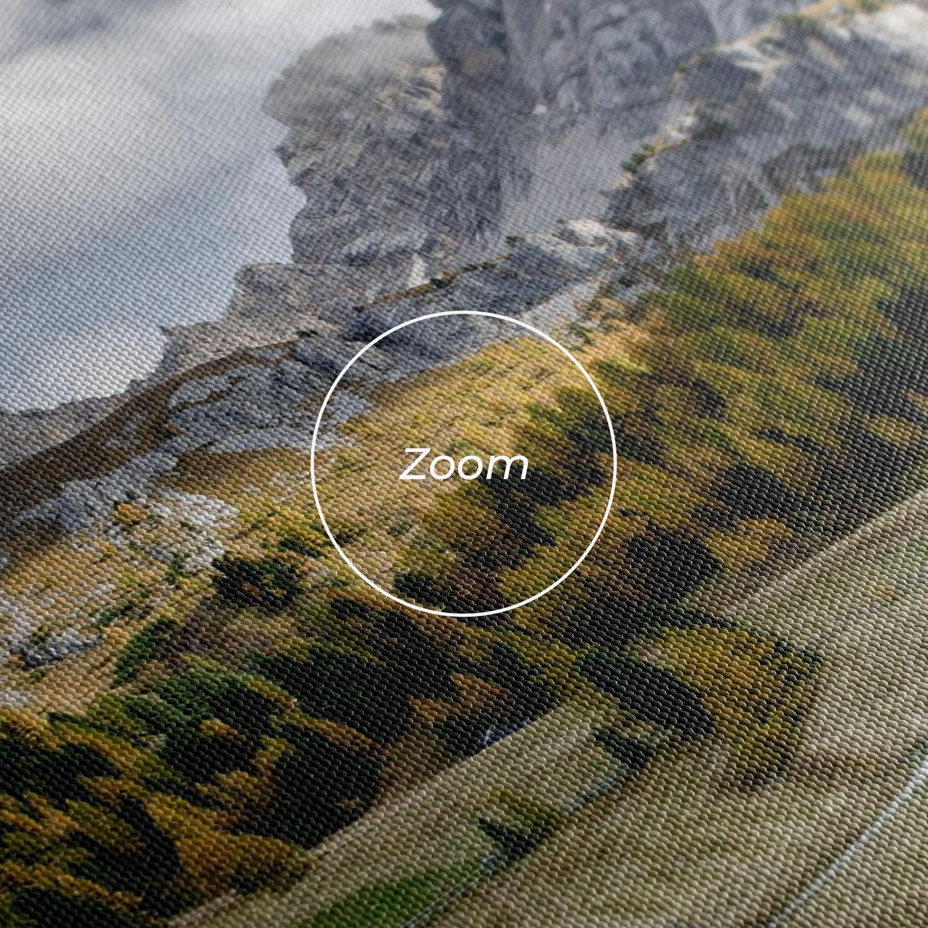 Leinwandbild Cloudy Mountains View mockup 3