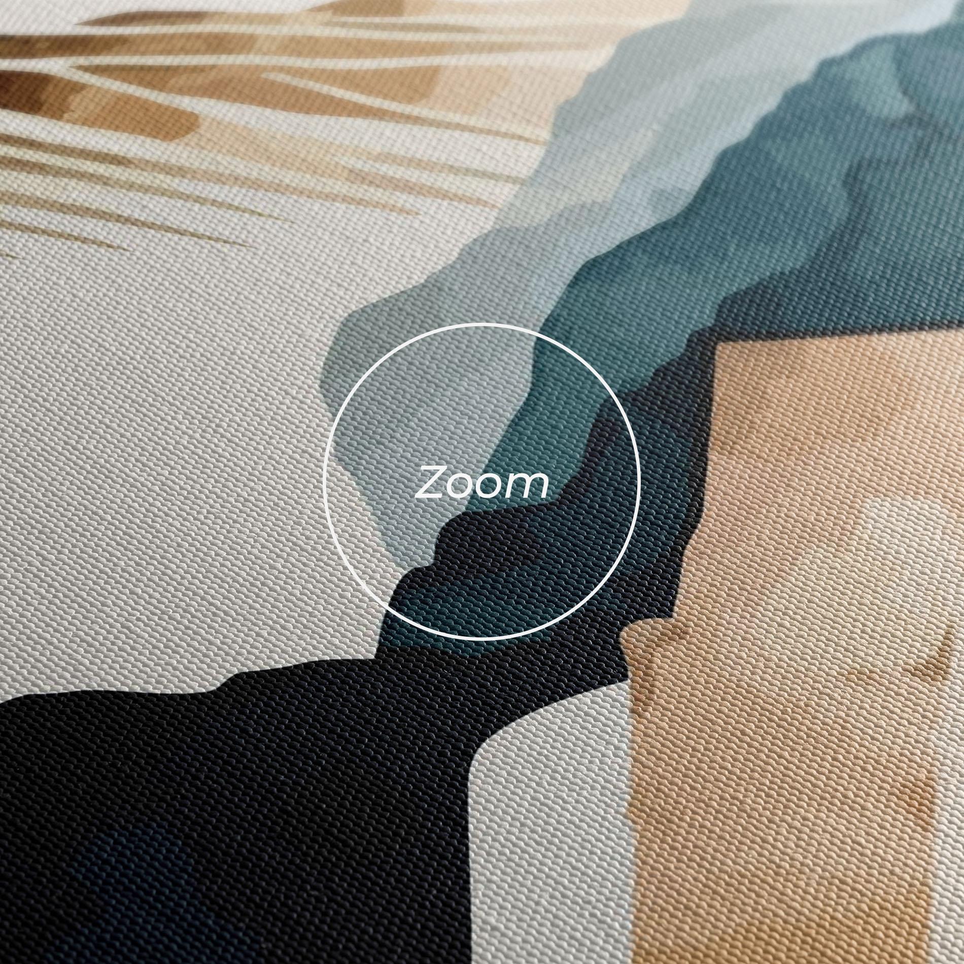 Leinwandbild Gold Green Mountain mockup 3