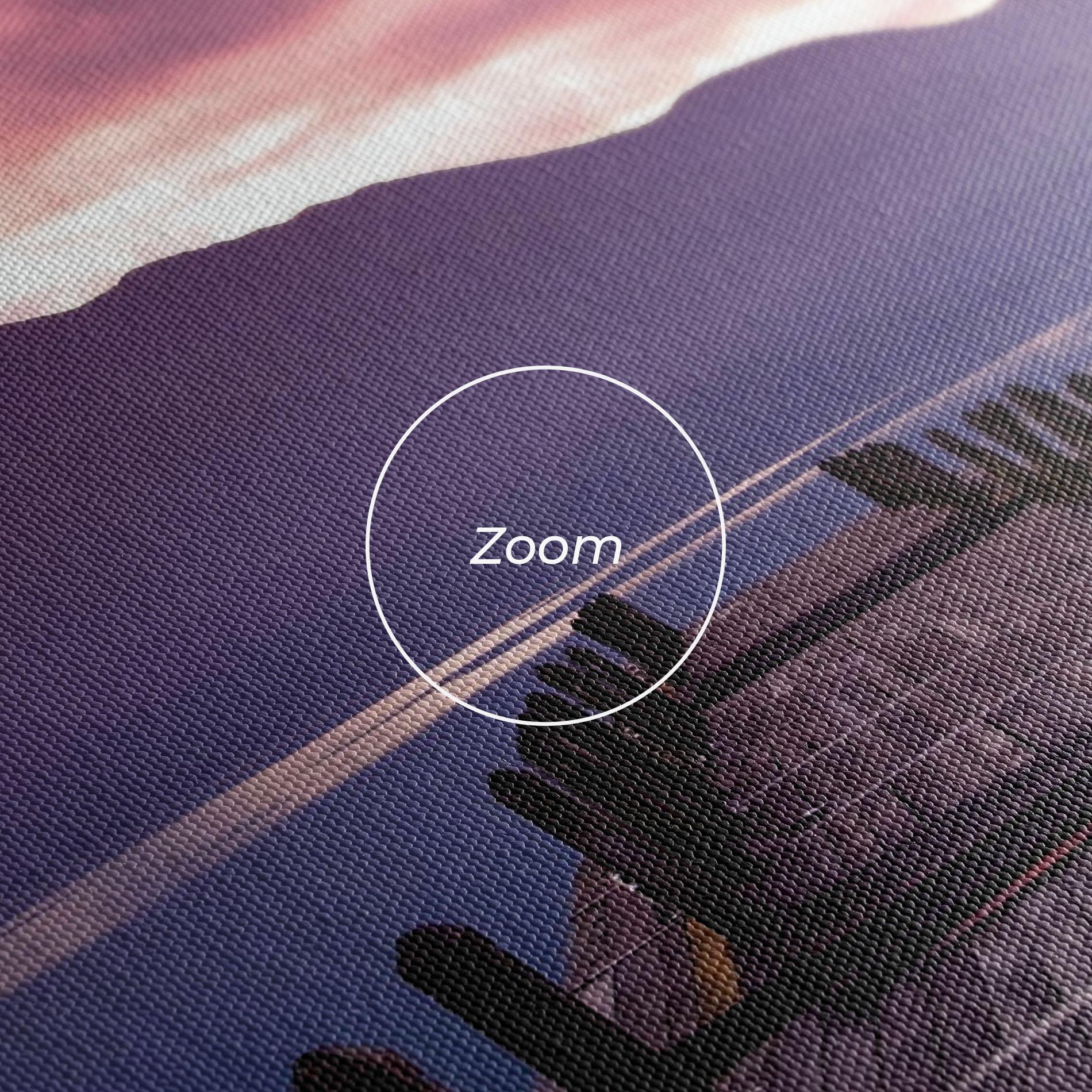 Leinwandbild Pink Sky Over The Lake mockup 3