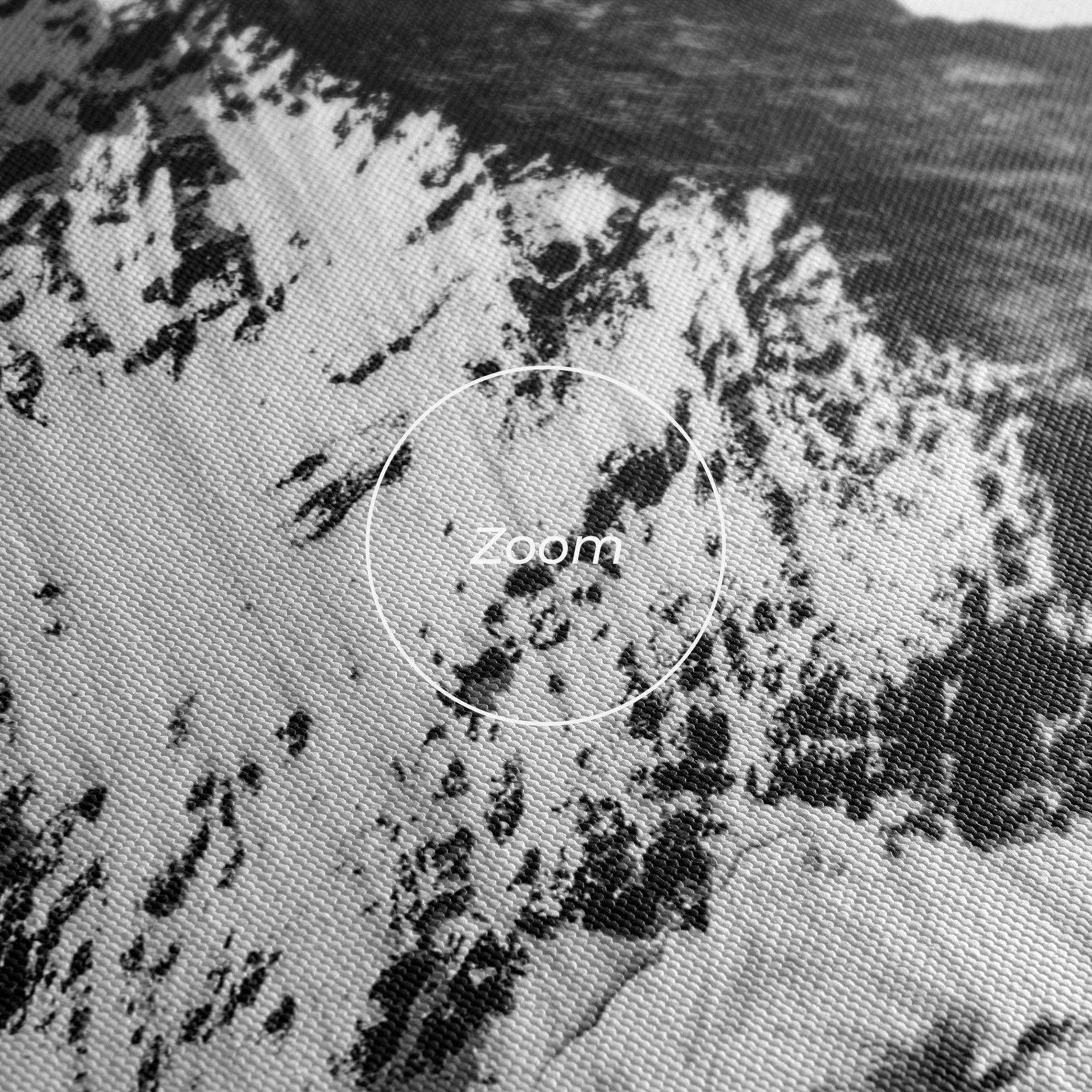 Leinwandbild Snowy Black Mountain mockup 3