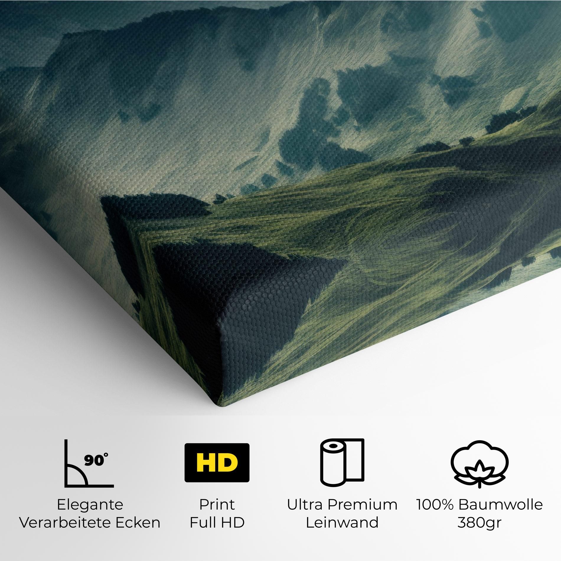 Amazing Foggy Mountain mockup 4
