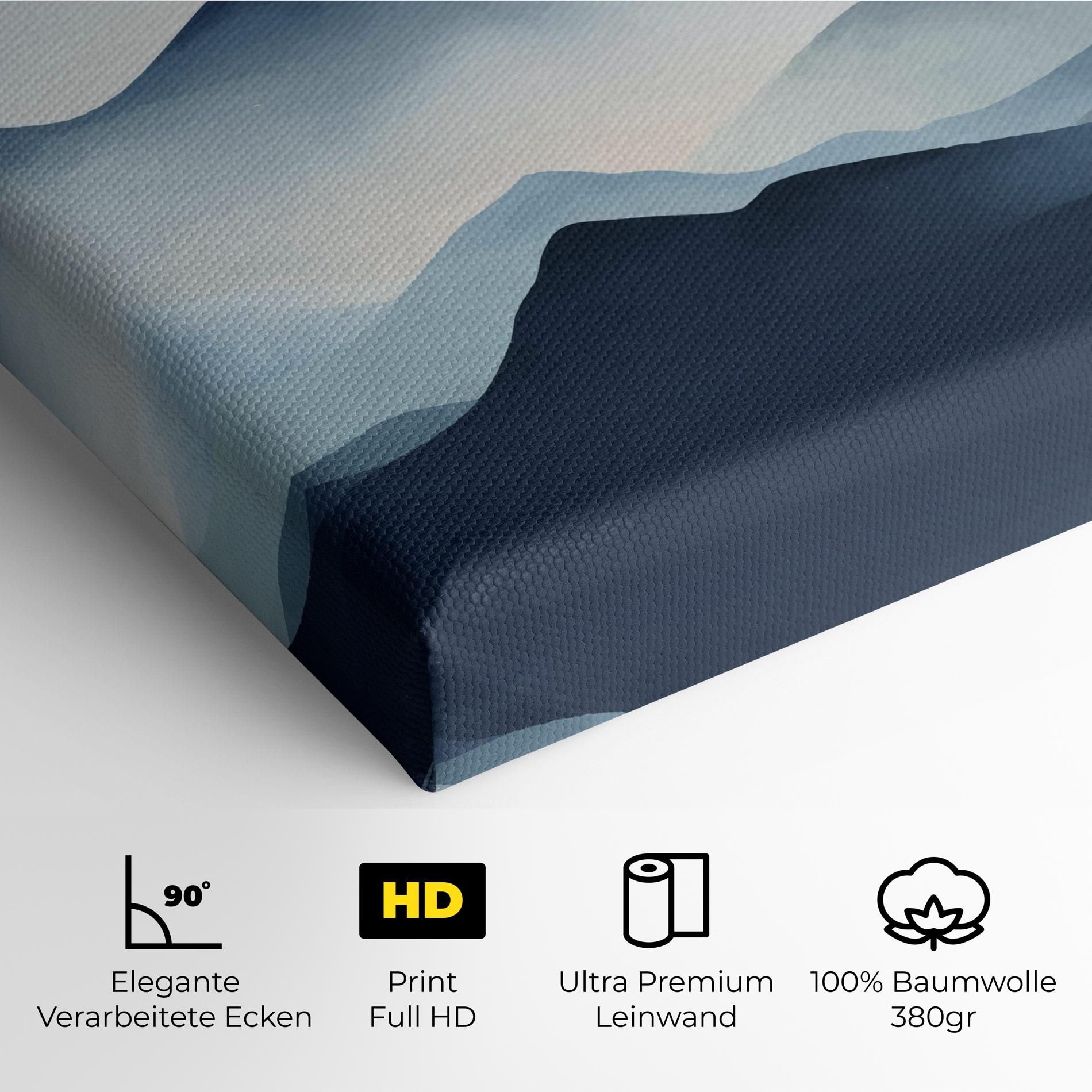 Blue Foggy Mountain mockup 4